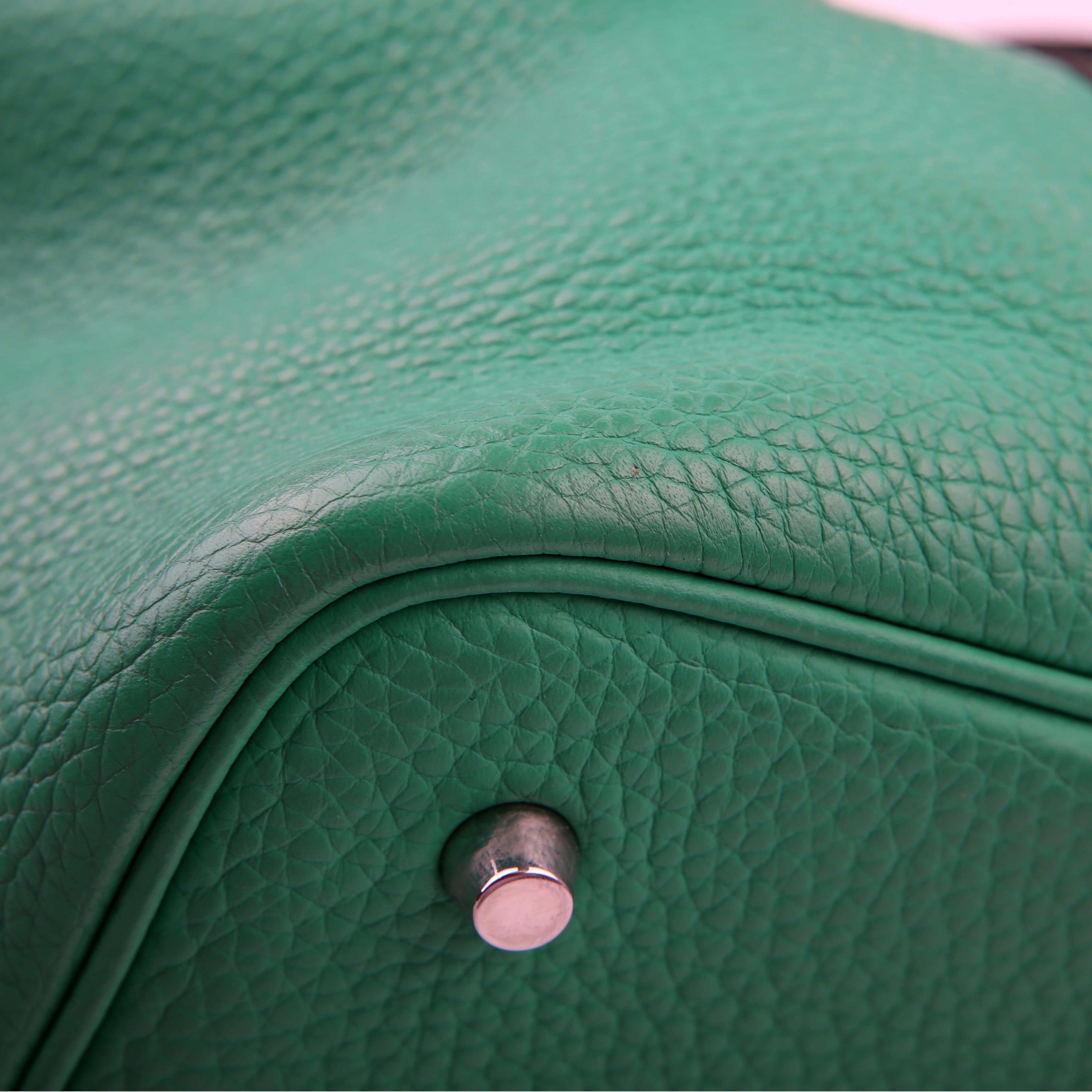 Hermes Picotin 22 Clemence Green/Blue