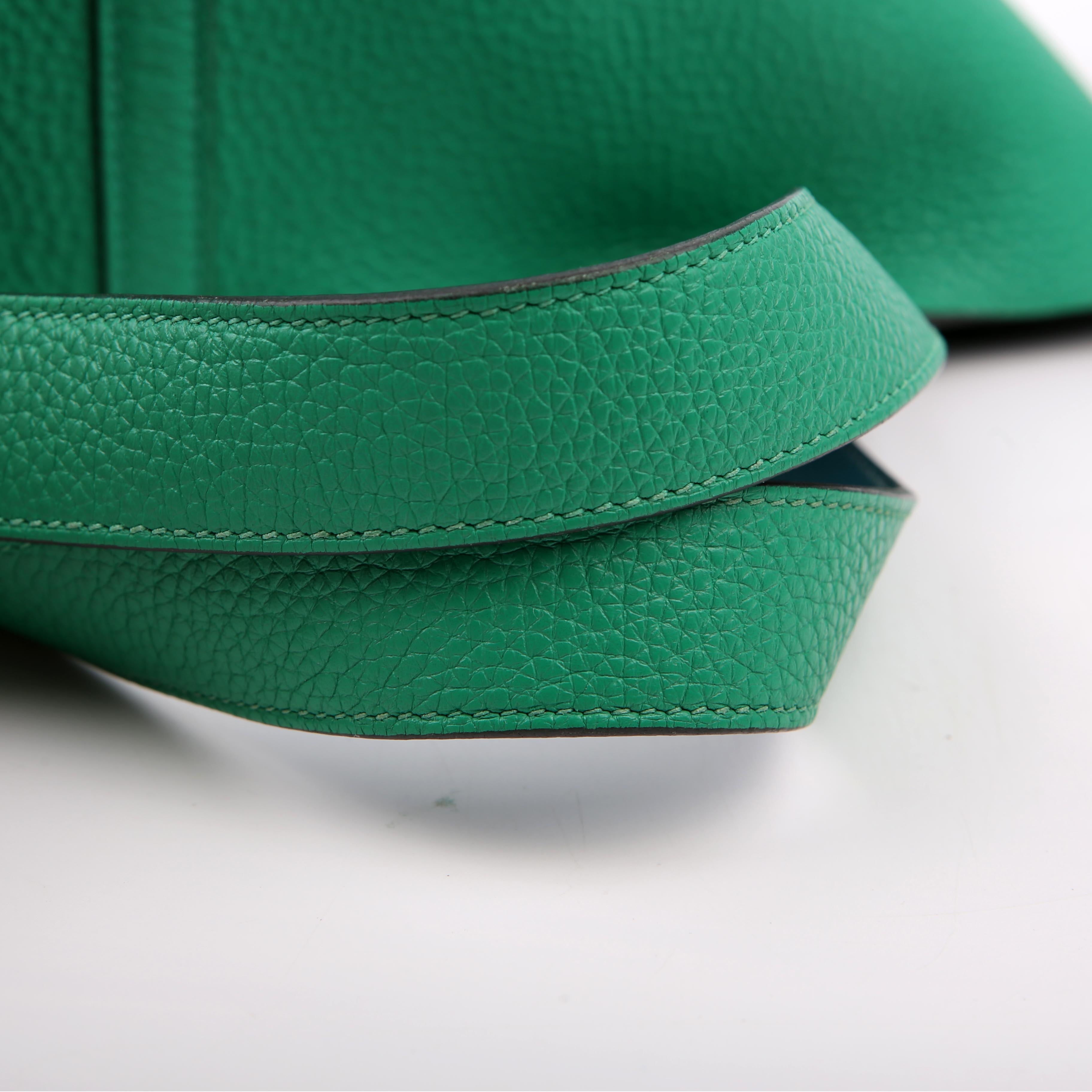Hermes Picotin 22 Clemence Green/Blue