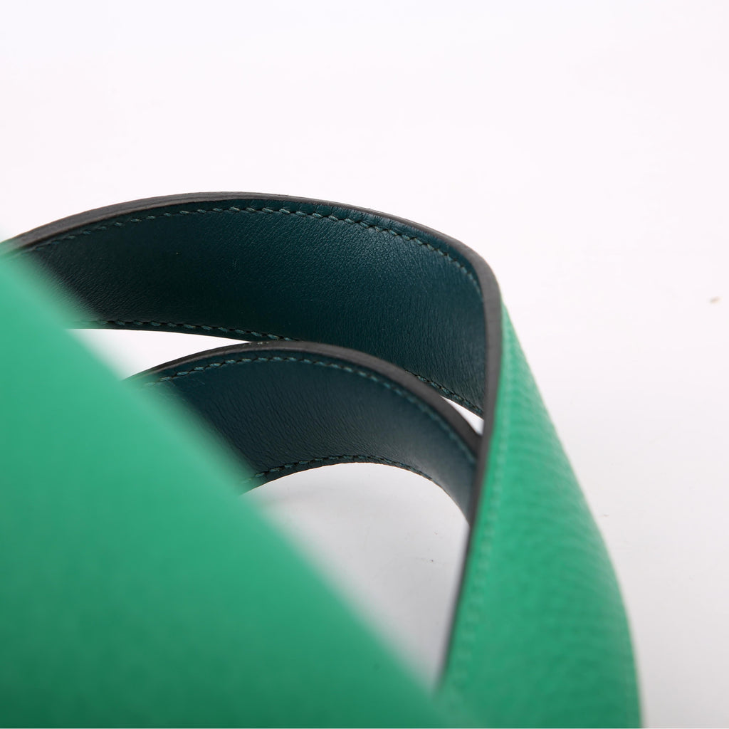 Hermes Picotin 22 Clemence Green/Blue