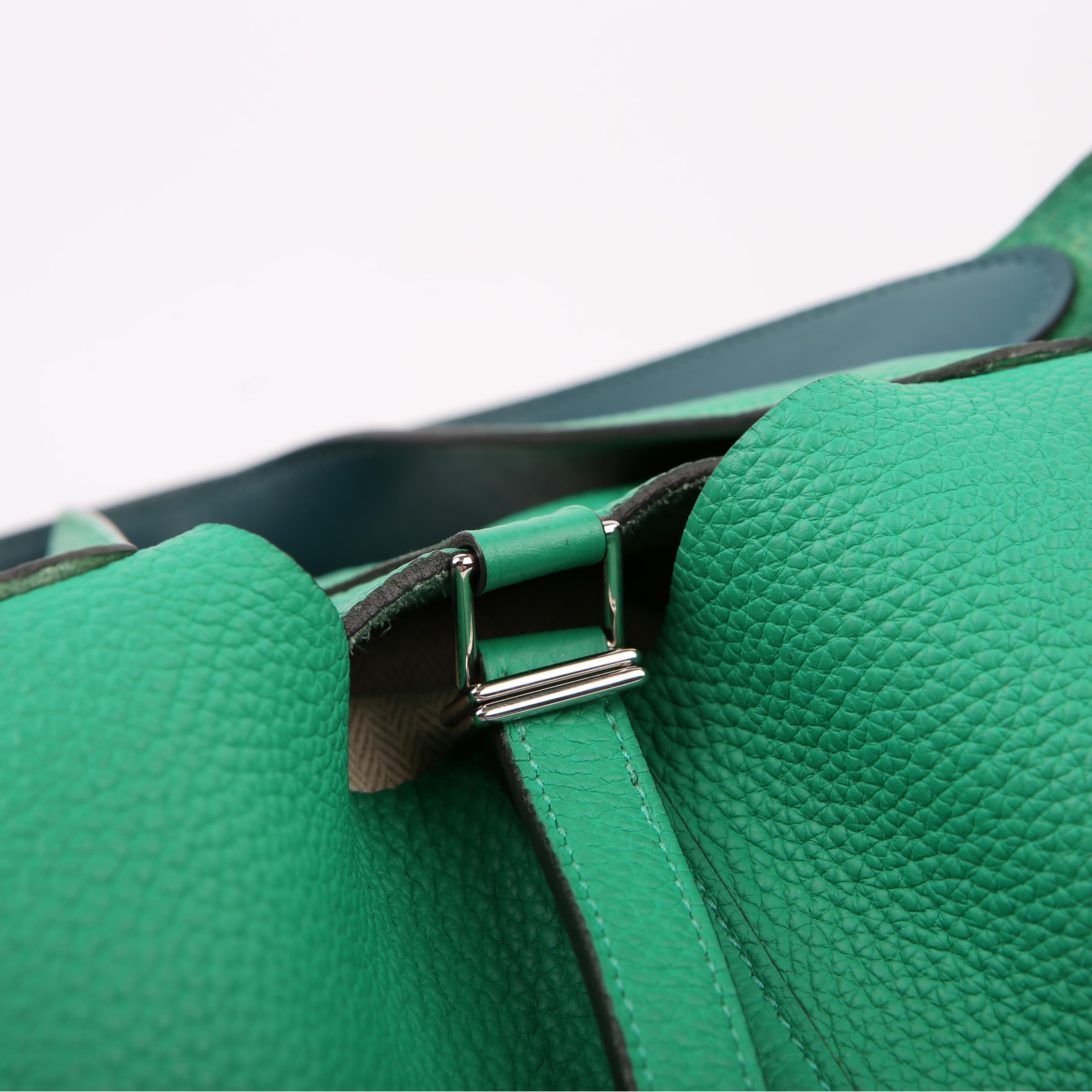 Hermes Picotin 22 Clemence Green/Blue