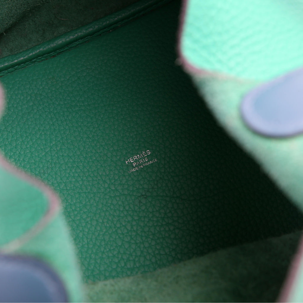 Hermes Picotin 22 Clemence Green/Blue