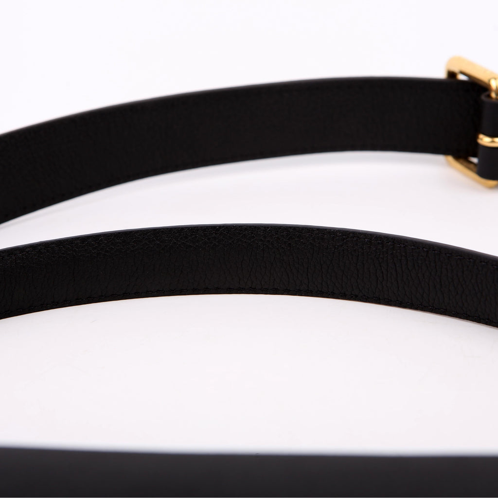 Soft Twist Shoulder Calfskin Black