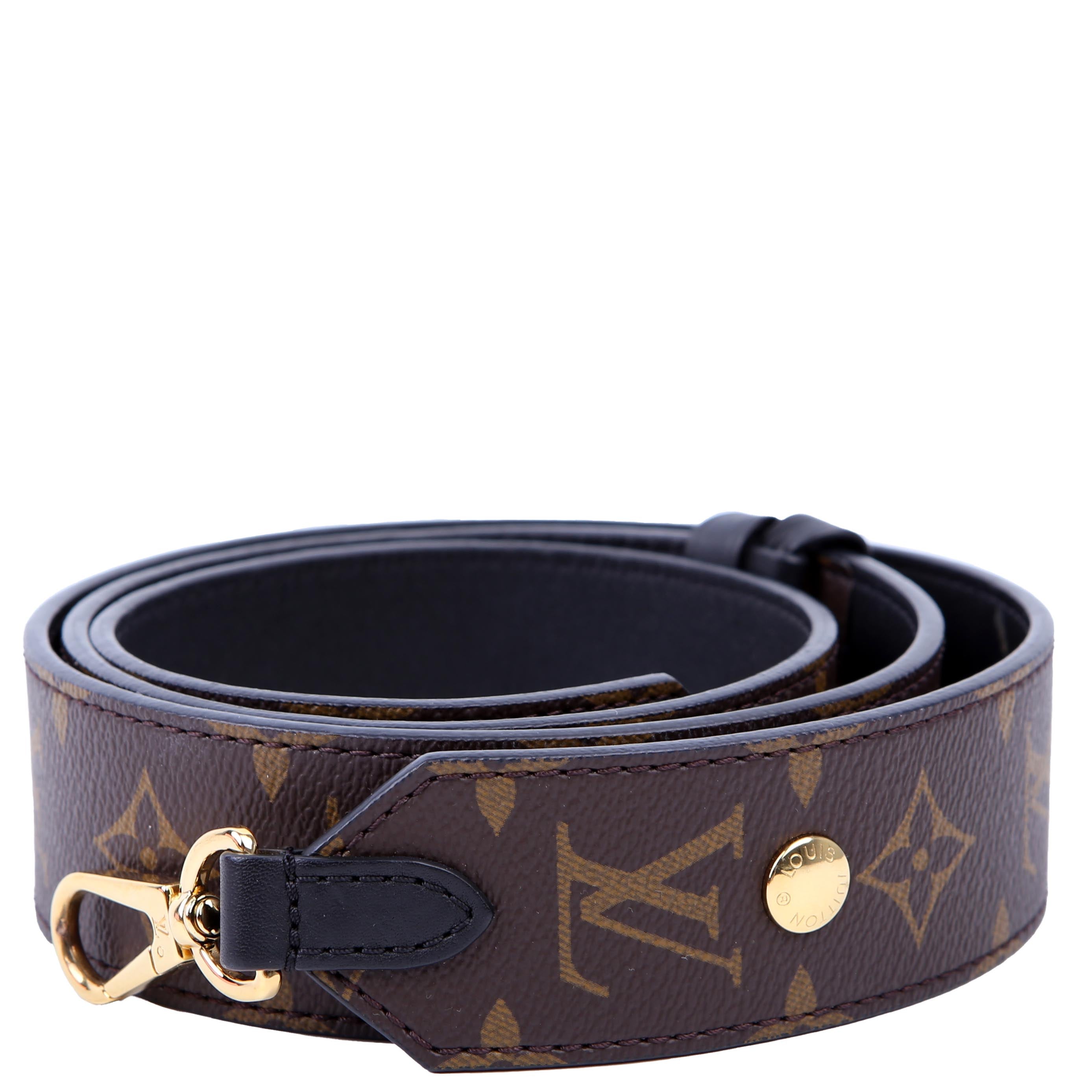 Bandouliere Adjustable Monogram Strap Black