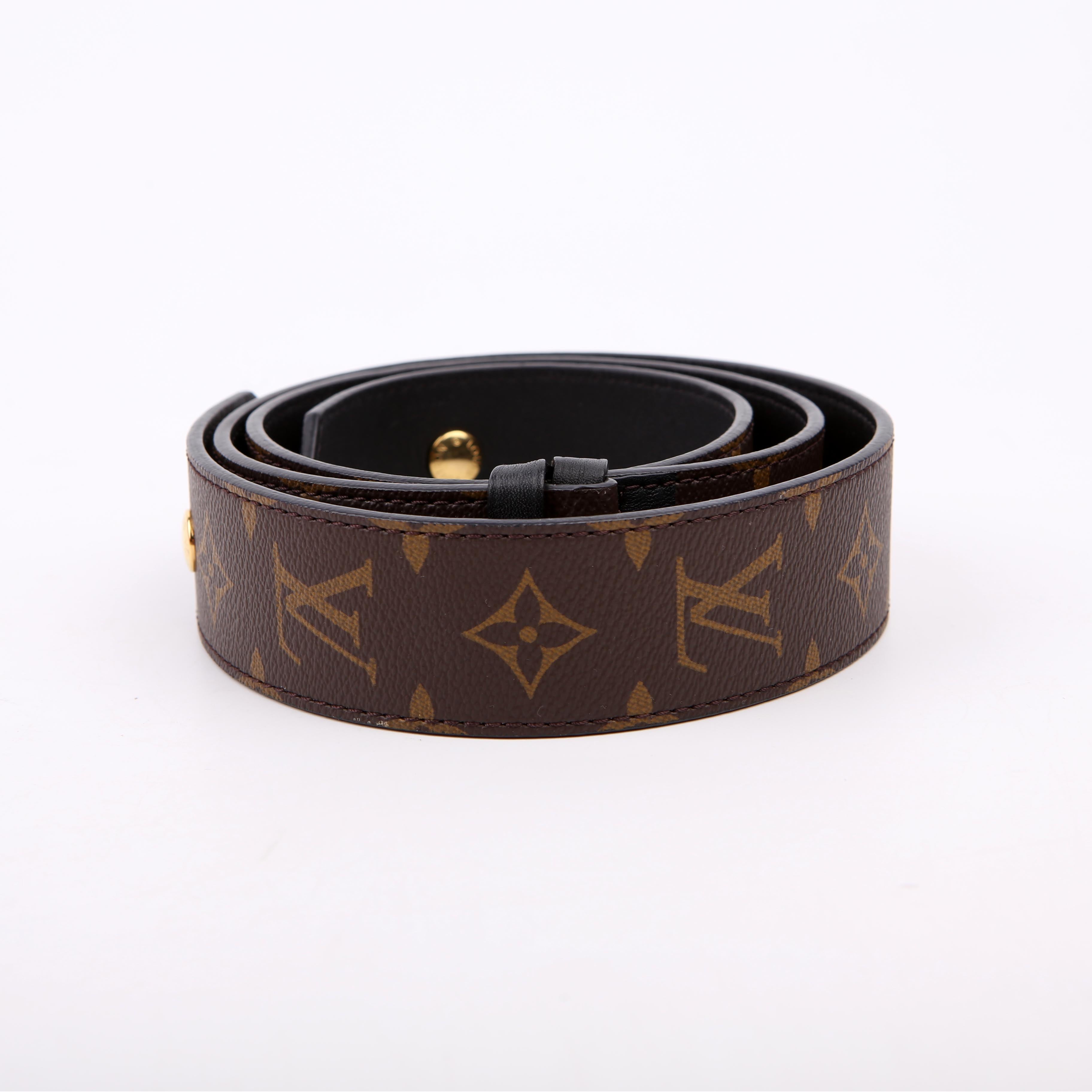 Bandouliere Adjustable Monogram Strap Black