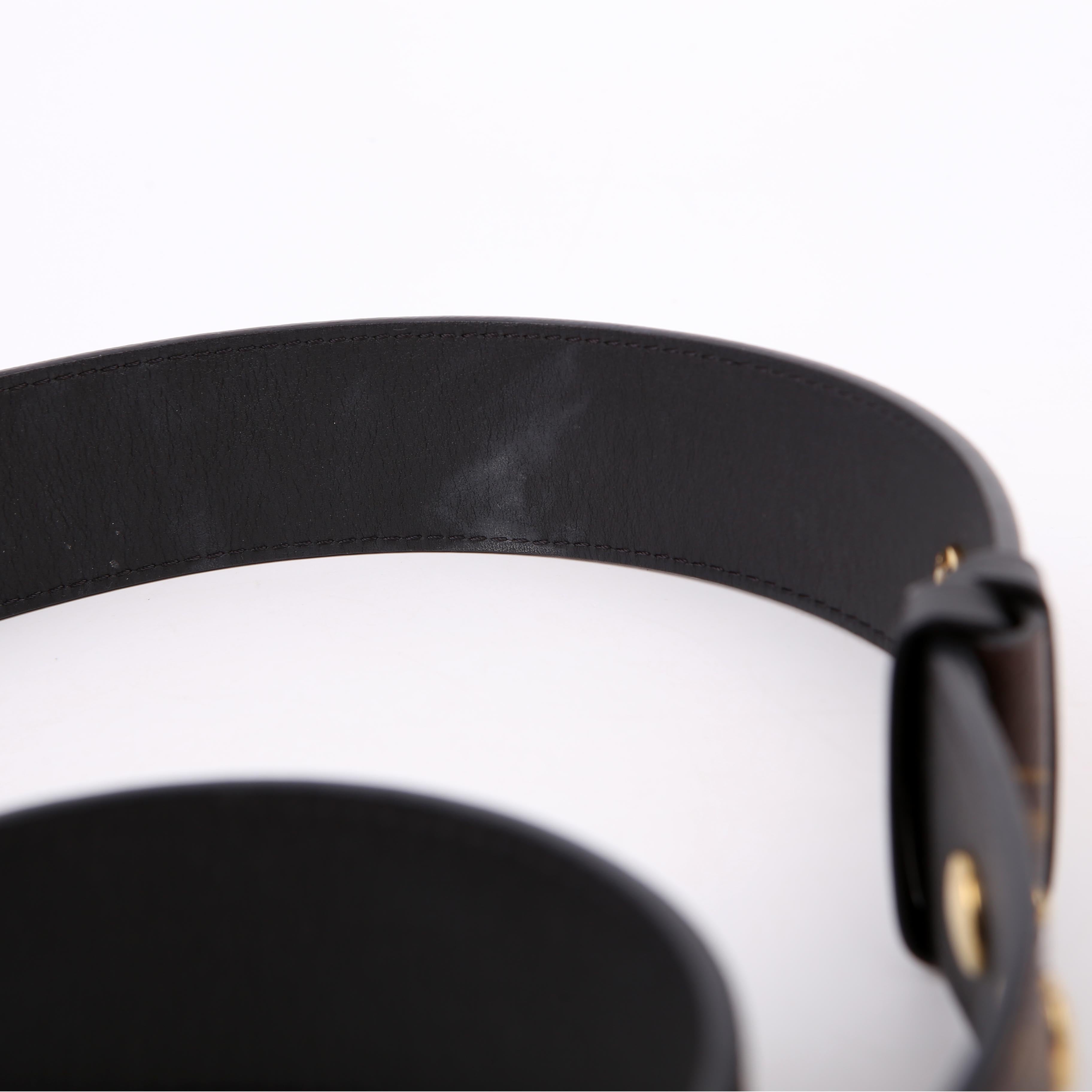Bandouliere Adjustable Monogram Strap Black