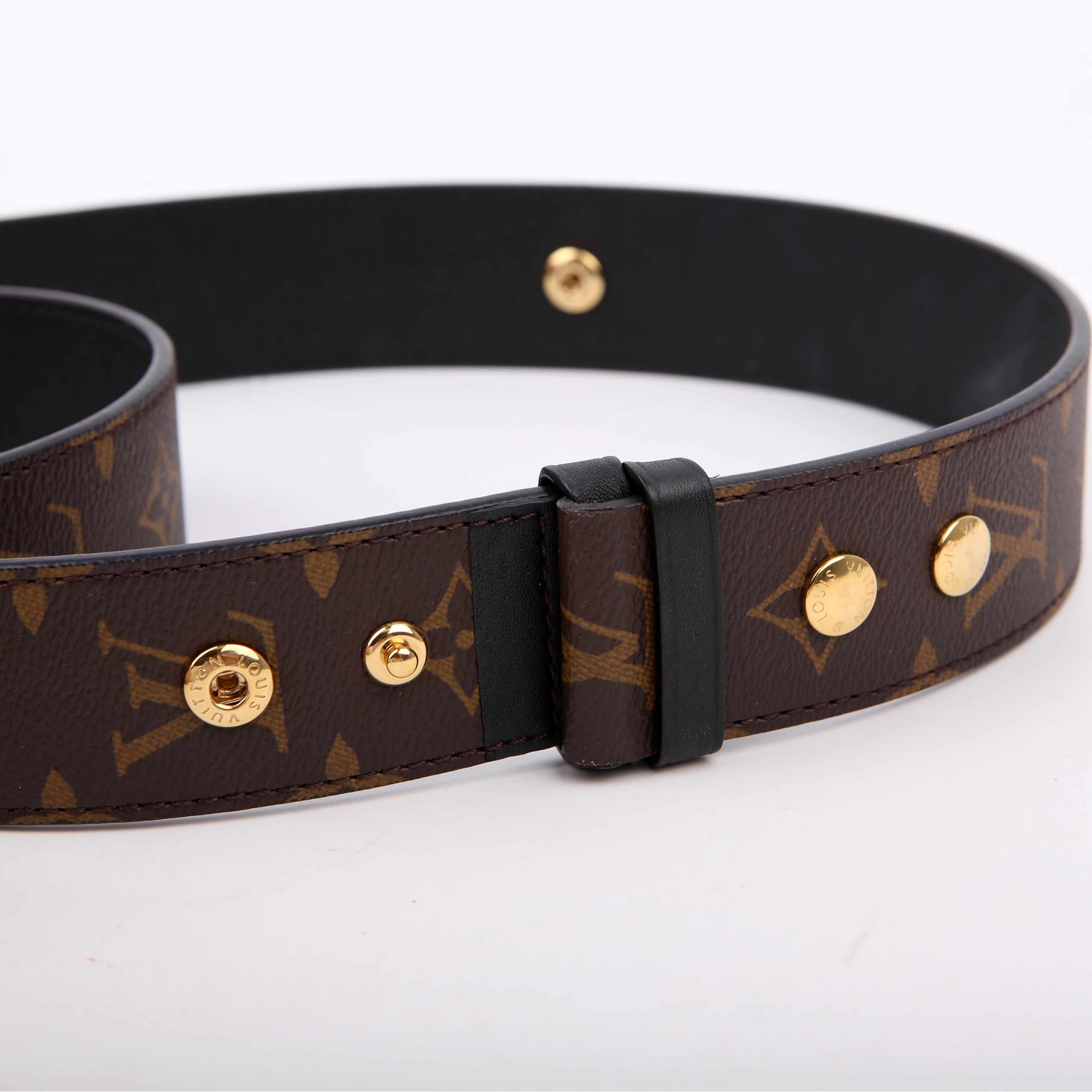 Bandouliere Adjustable Monogram Strap Black
