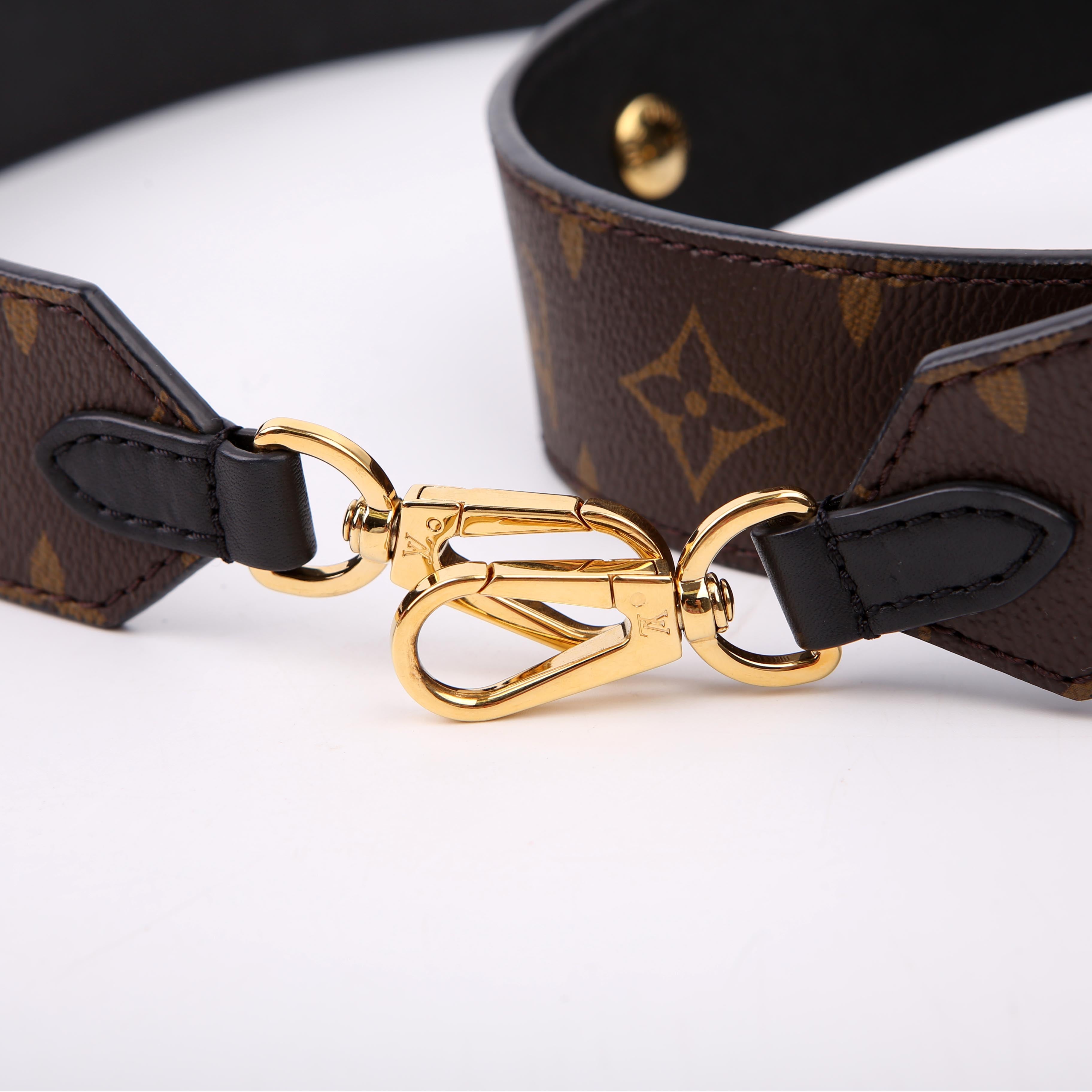Bandouliere Adjustable Monogram Strap Black