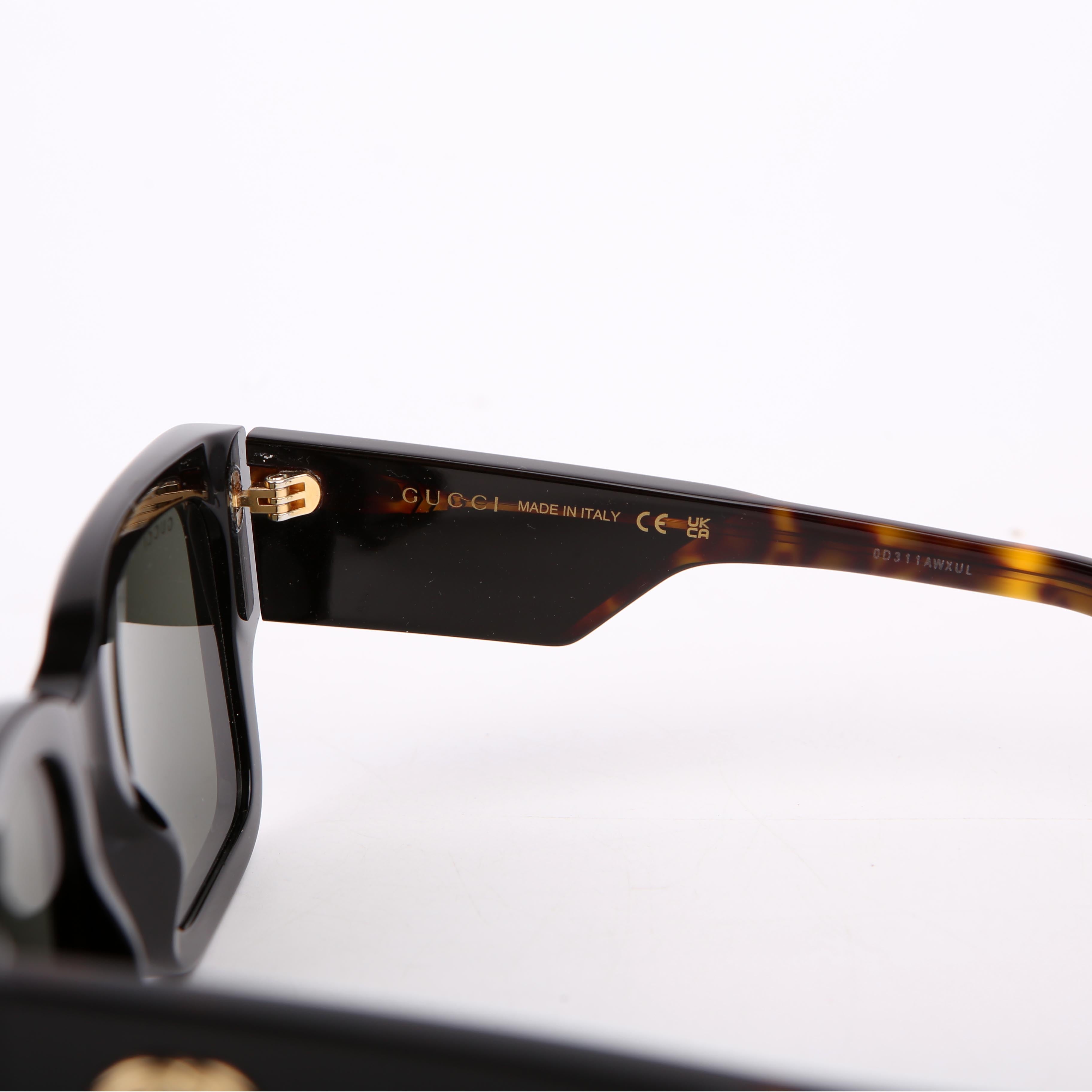 Gucci GG1663S Oversized Sunglasses Black