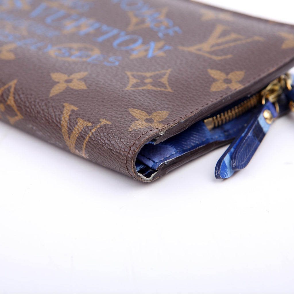 Insolite Wallet Ikat Monogram Blue