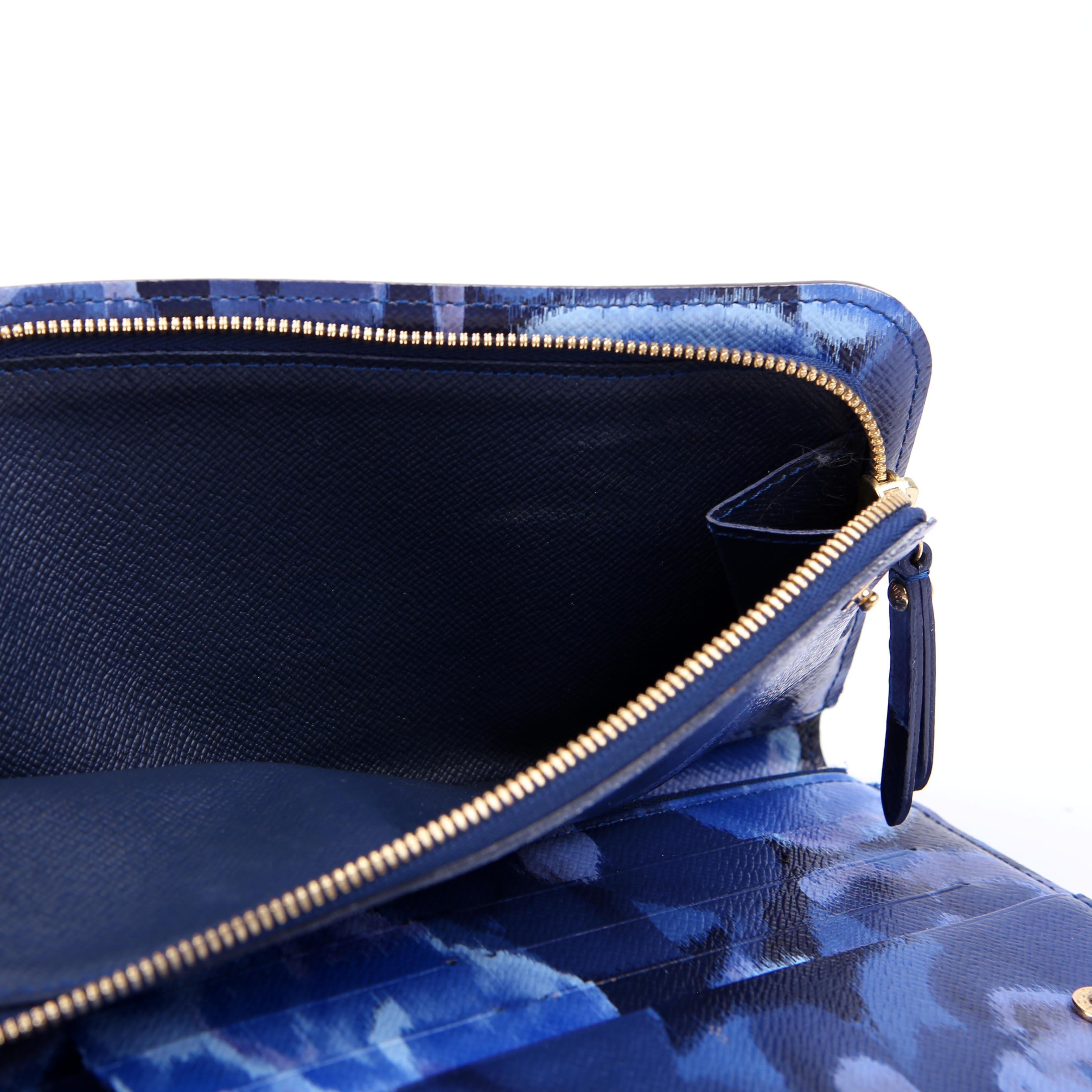 Insolite Wallet Ikat Monogram Blue