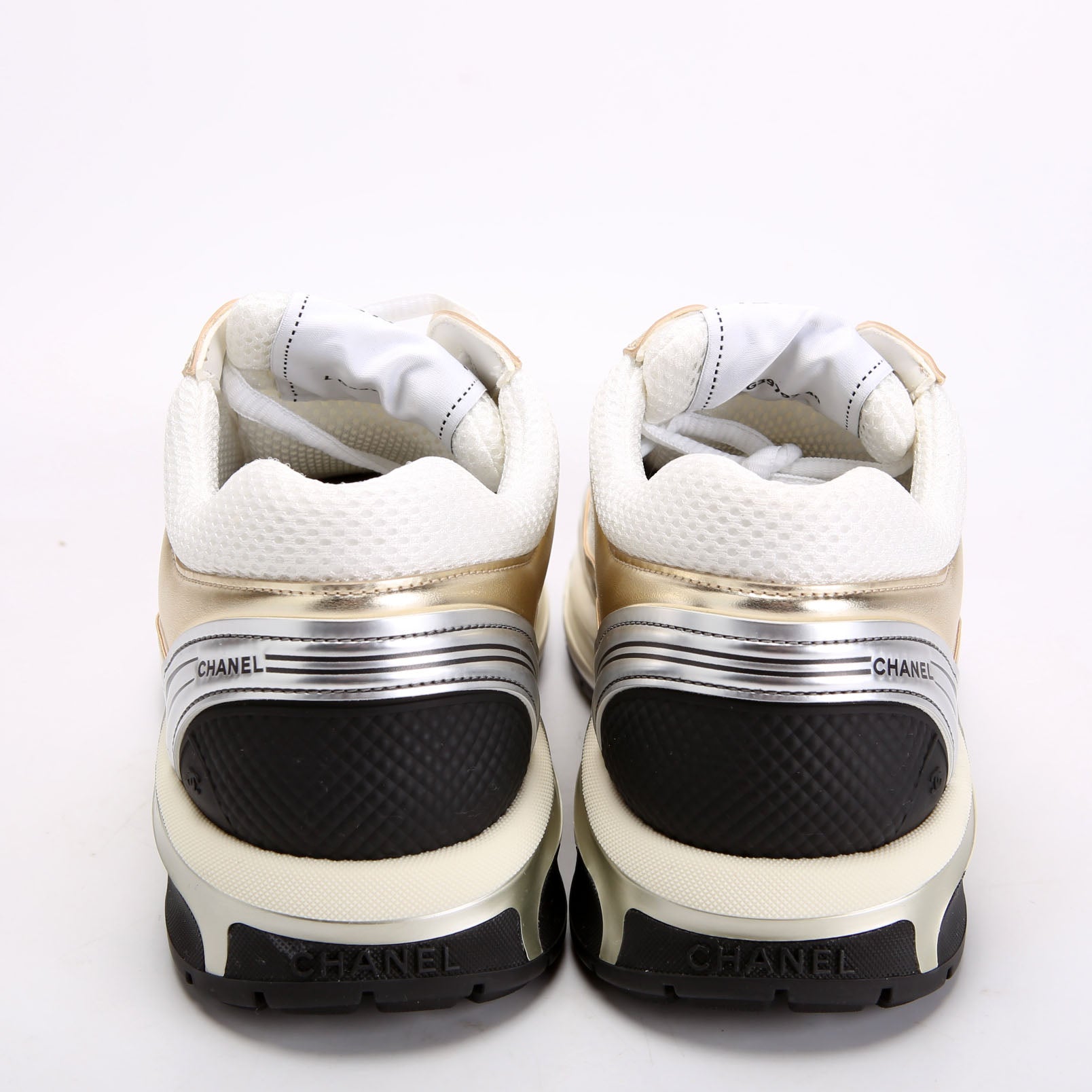 CC Mesh/Lambskin Trainers Size 40
