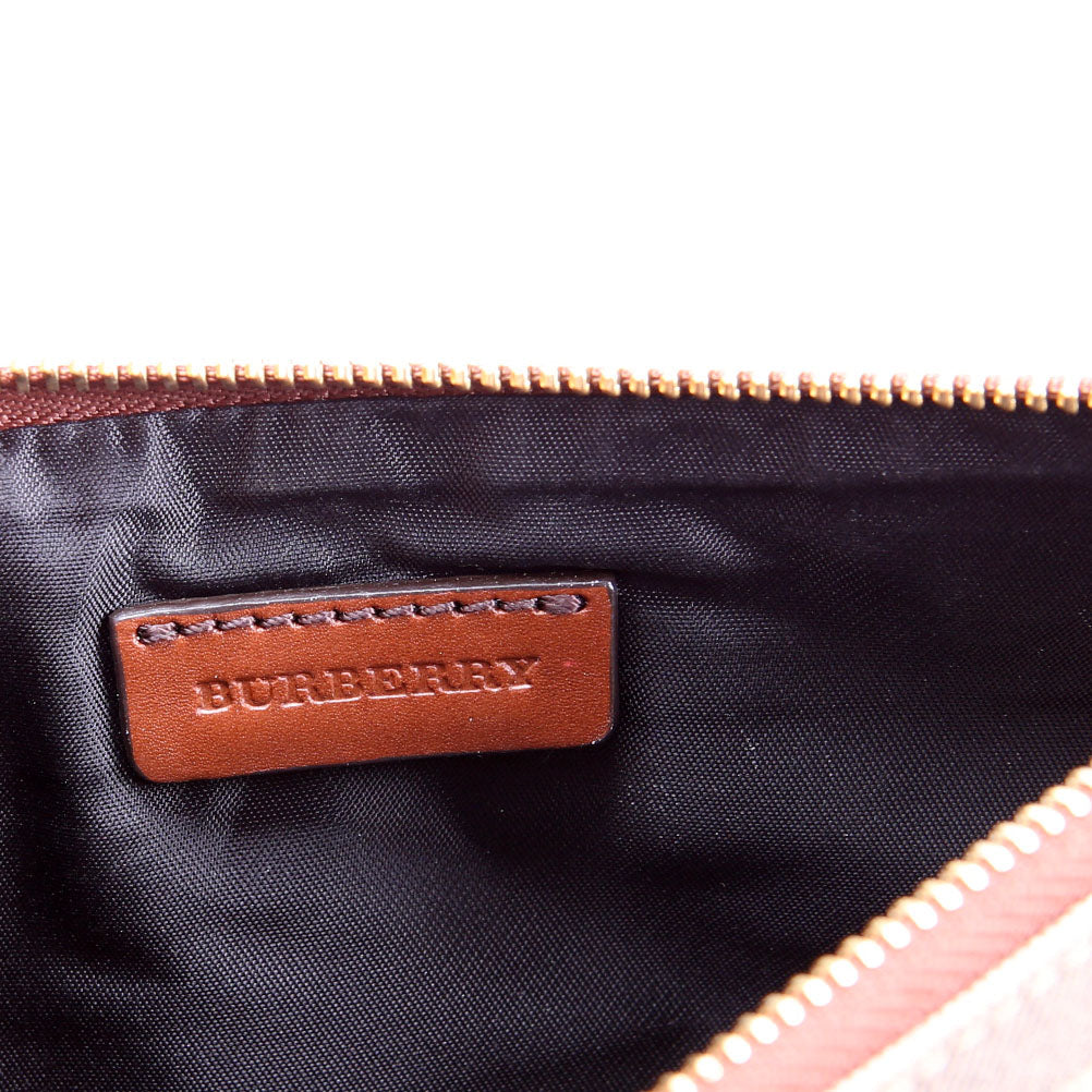 House Check Fold Over Wristlet Clutch