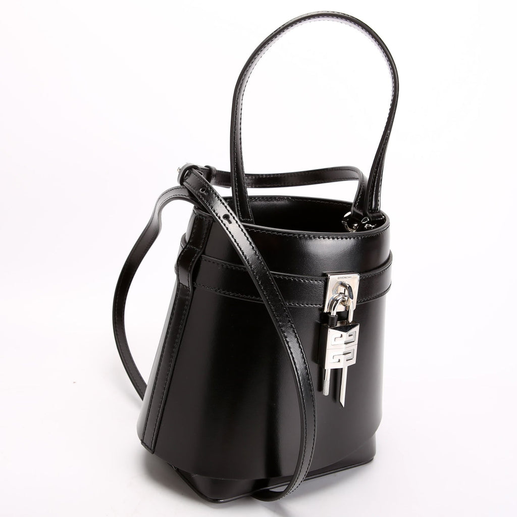 Shark Lock Bucket Bag Box Calfskin