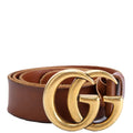 409416 Marmont Leather Belt Size 85/34 Brown