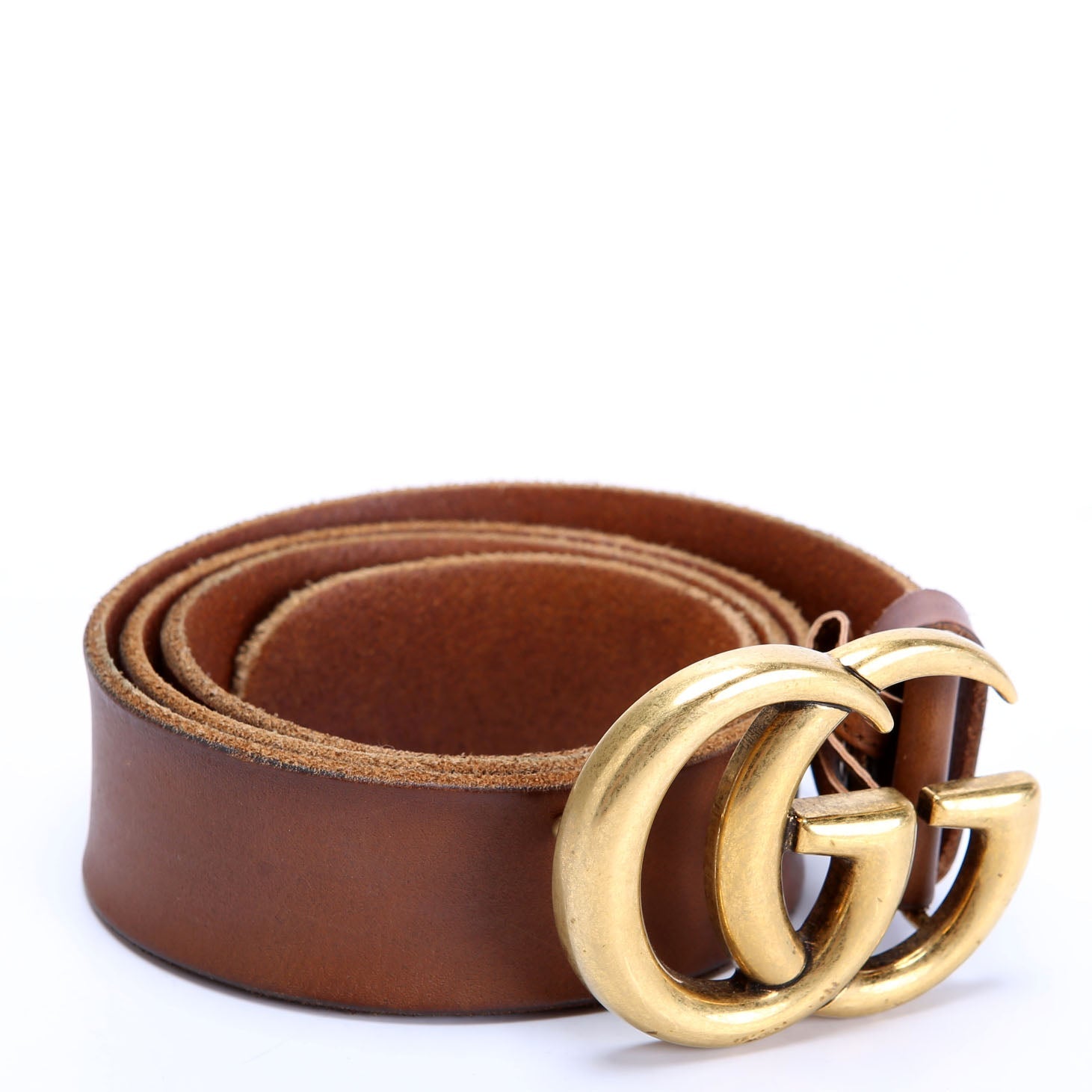 409416 Marmont Leather Belt Size 85/34 Brown