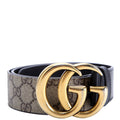 Gucci 400593 Marmont GG Supreme Belt Size 85/34 Black