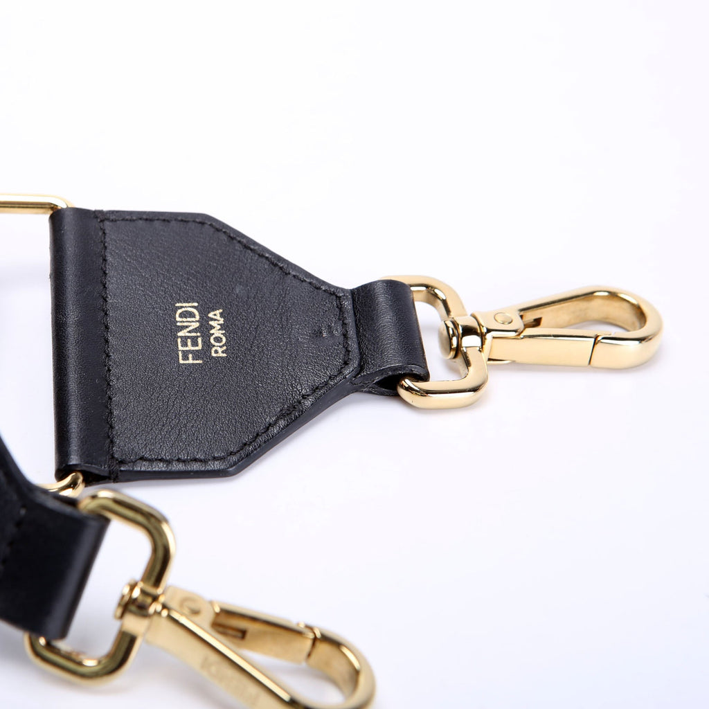 Fendi 8AV386 Strap You FF Fabric Strap Brown/Black