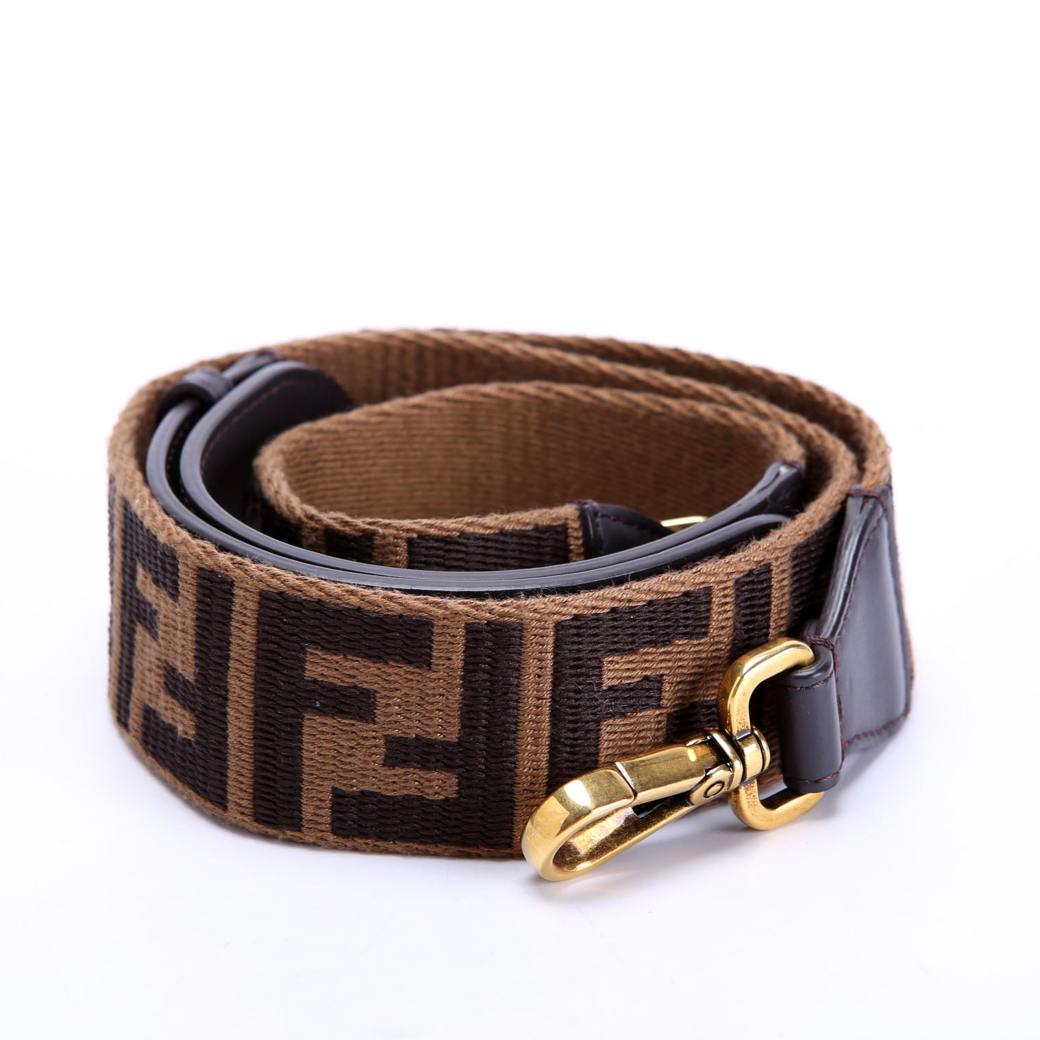 Fendi FF Zucca Adjustable Strap Brown/Black
