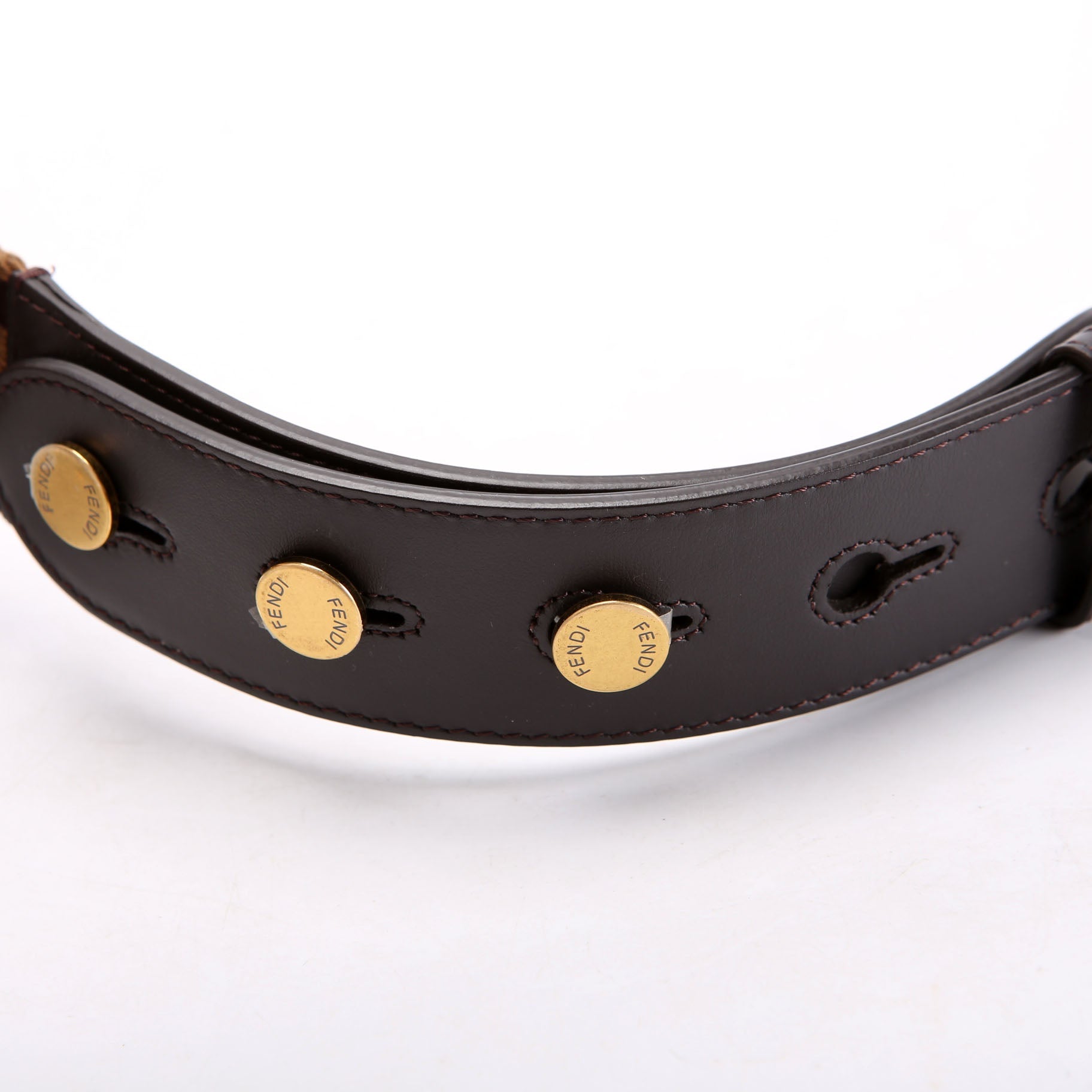 Fendi FF Zucca Adjustable Strap Brown/Black