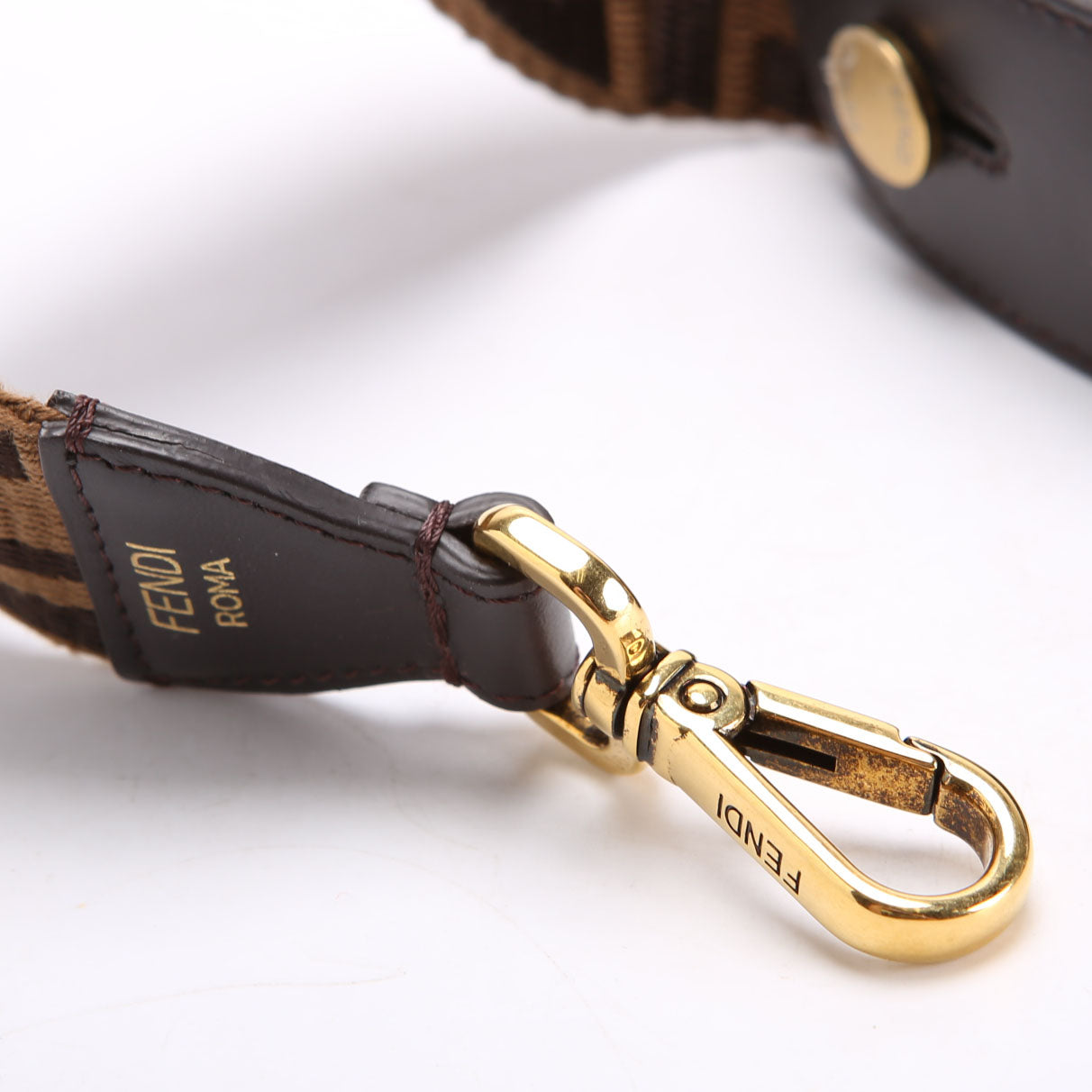 Fendi FF Zucca Adjustable Strap Brown/Black