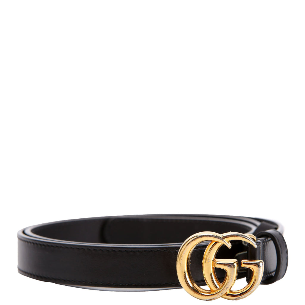 409417 GG Marmont Thin Belt Size 90/36 Black