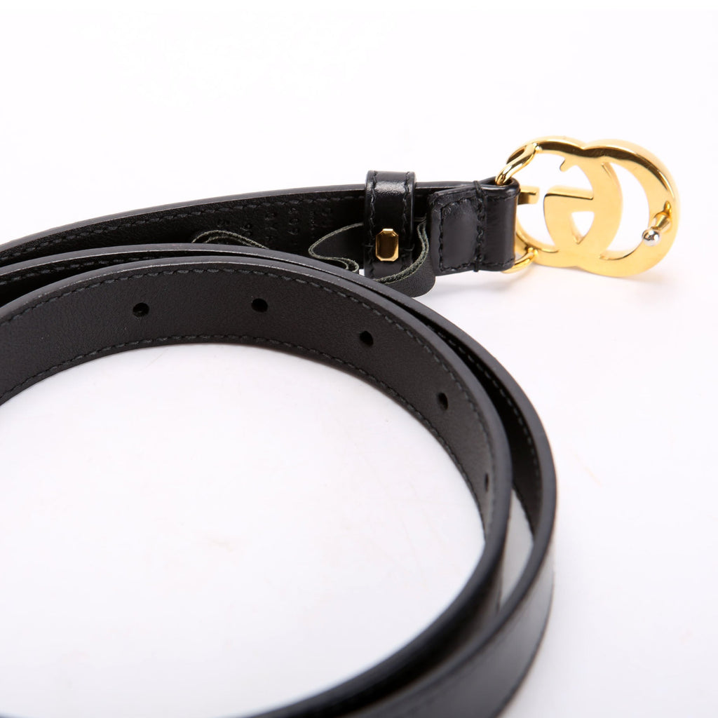 409417 GG Marmont Thin Belt Size 90/36 Black