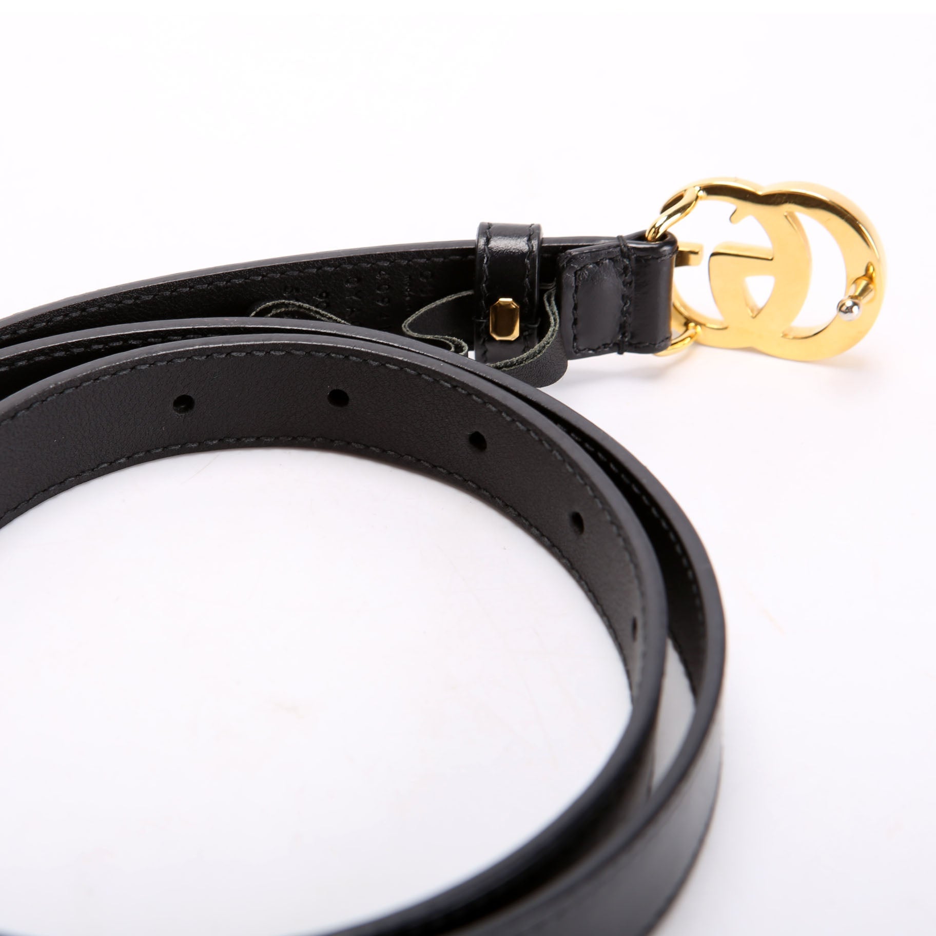 409417 GG Marmont Thin Belt Size 90/36 Black