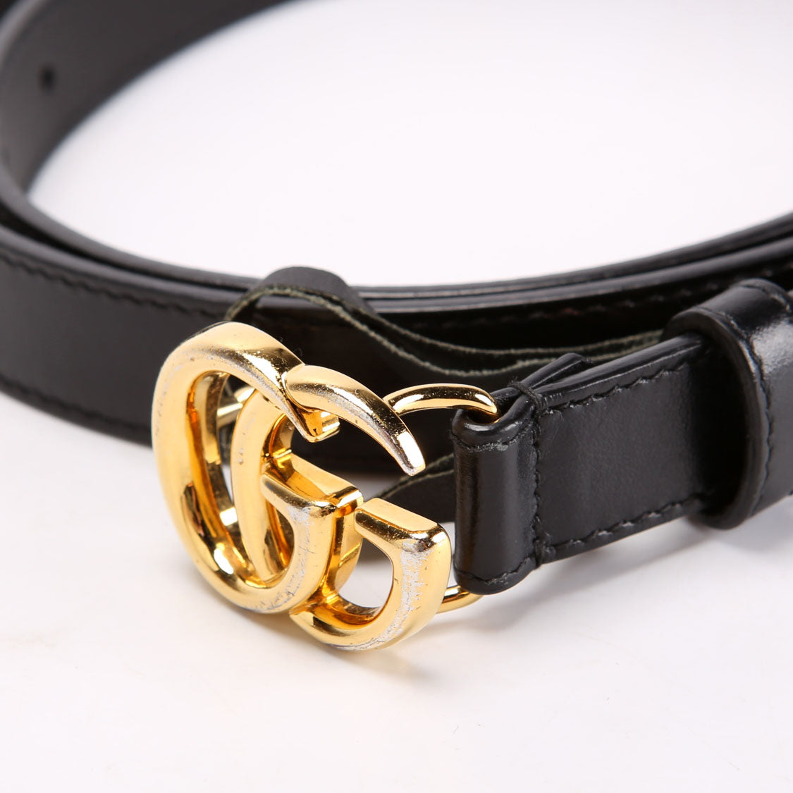 409417 GG Marmont Thin Belt Size 90/36 Black