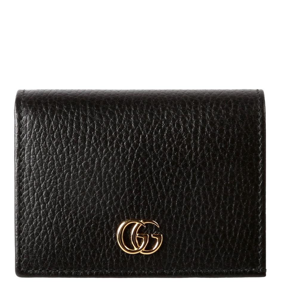 456126 GG Marmont Card Case Black