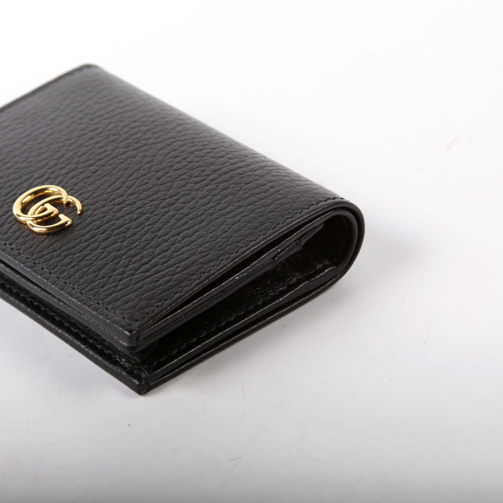 456126 GG Marmont Card Case Black