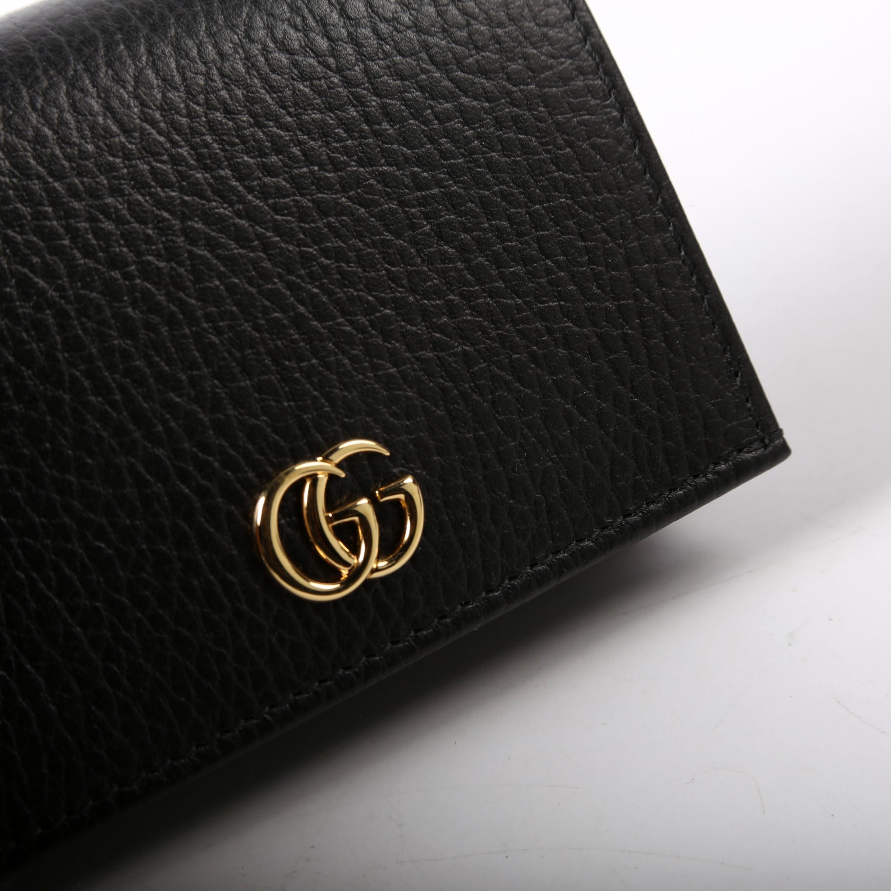 456126 GG Marmont Card Case Black