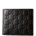 779836 GG Emblem Bi-Fold Wallet Black