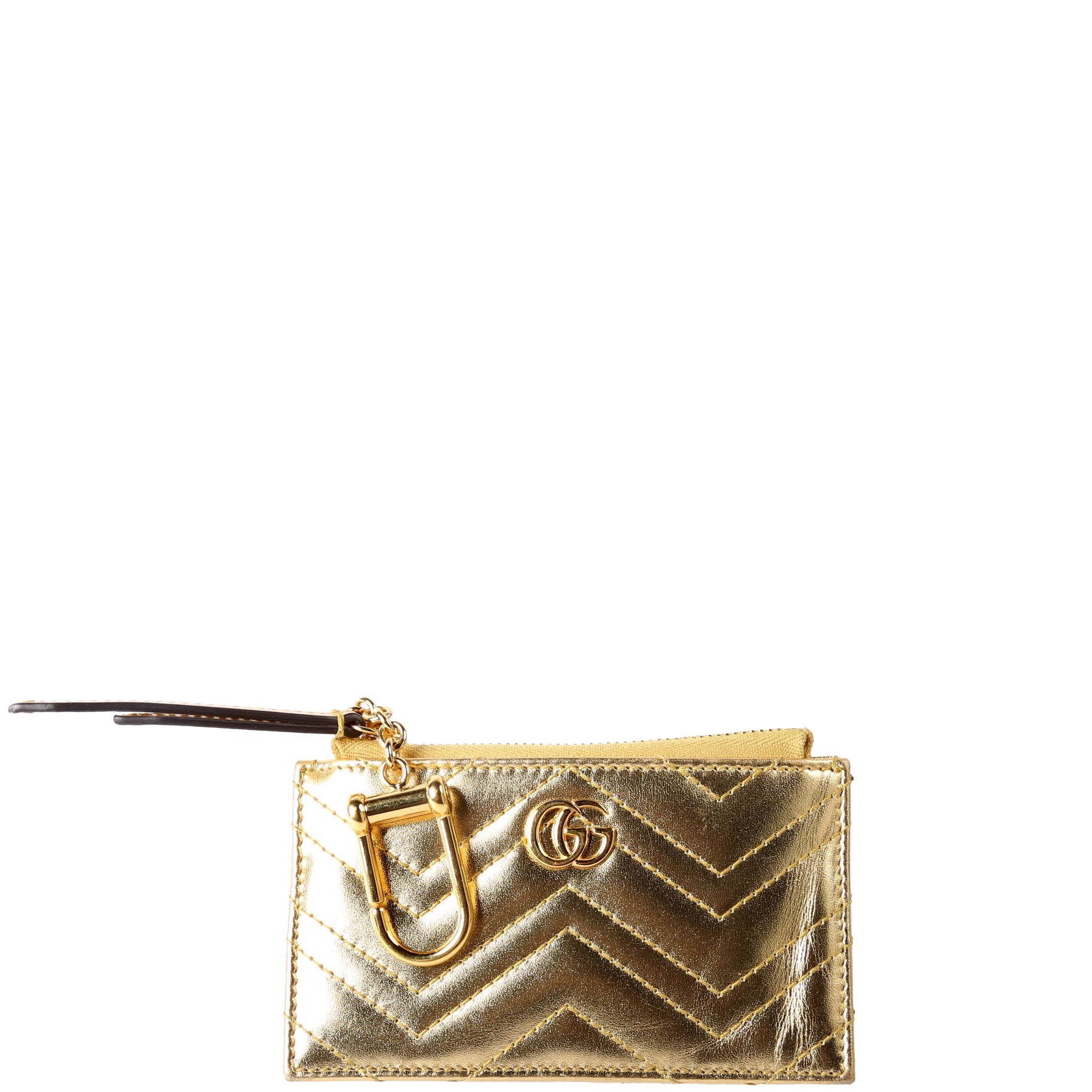 Gucci 826199 Marmont Key Pouch Gold