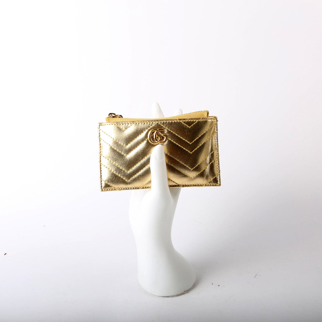 Gucci 826199 Marmont Key Pouch Gold