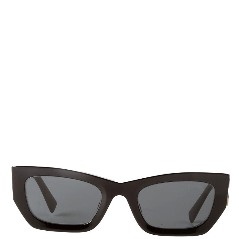 SMU09W Miu Glimpse Sunglasses Black/Gold