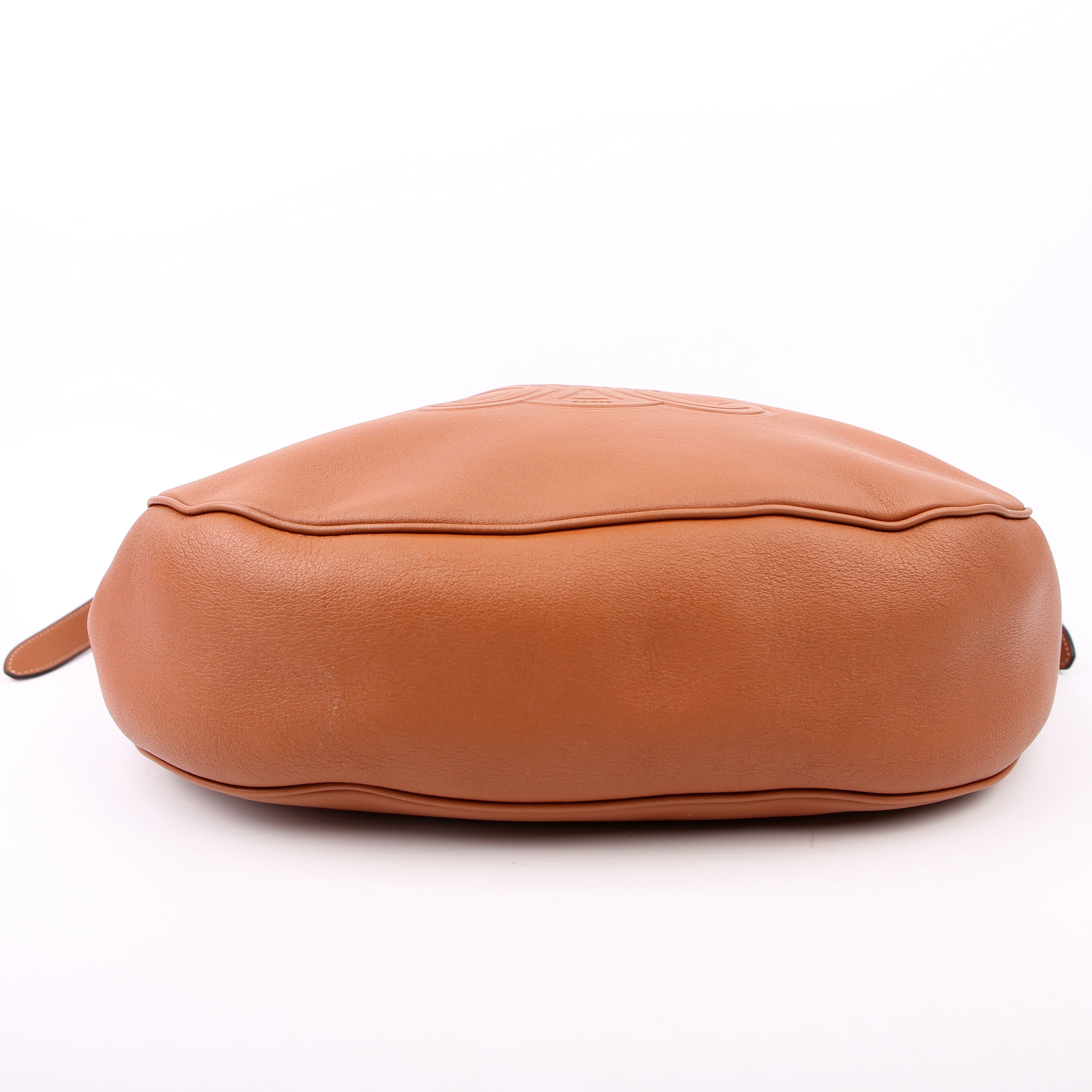 Triomphe Heloise Medium Shoulder Calfskin Brown