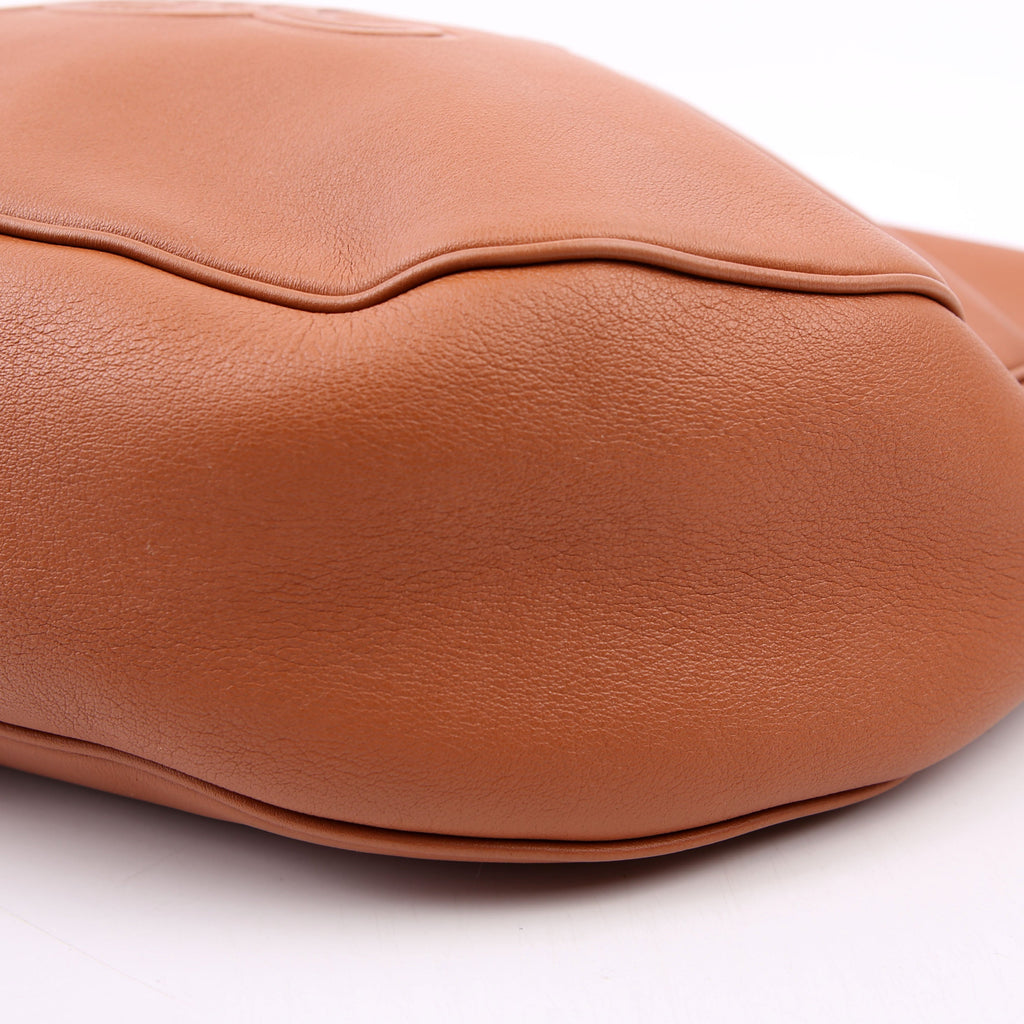 Triomphe Heloise Medium Shoulder Calfskin Brown