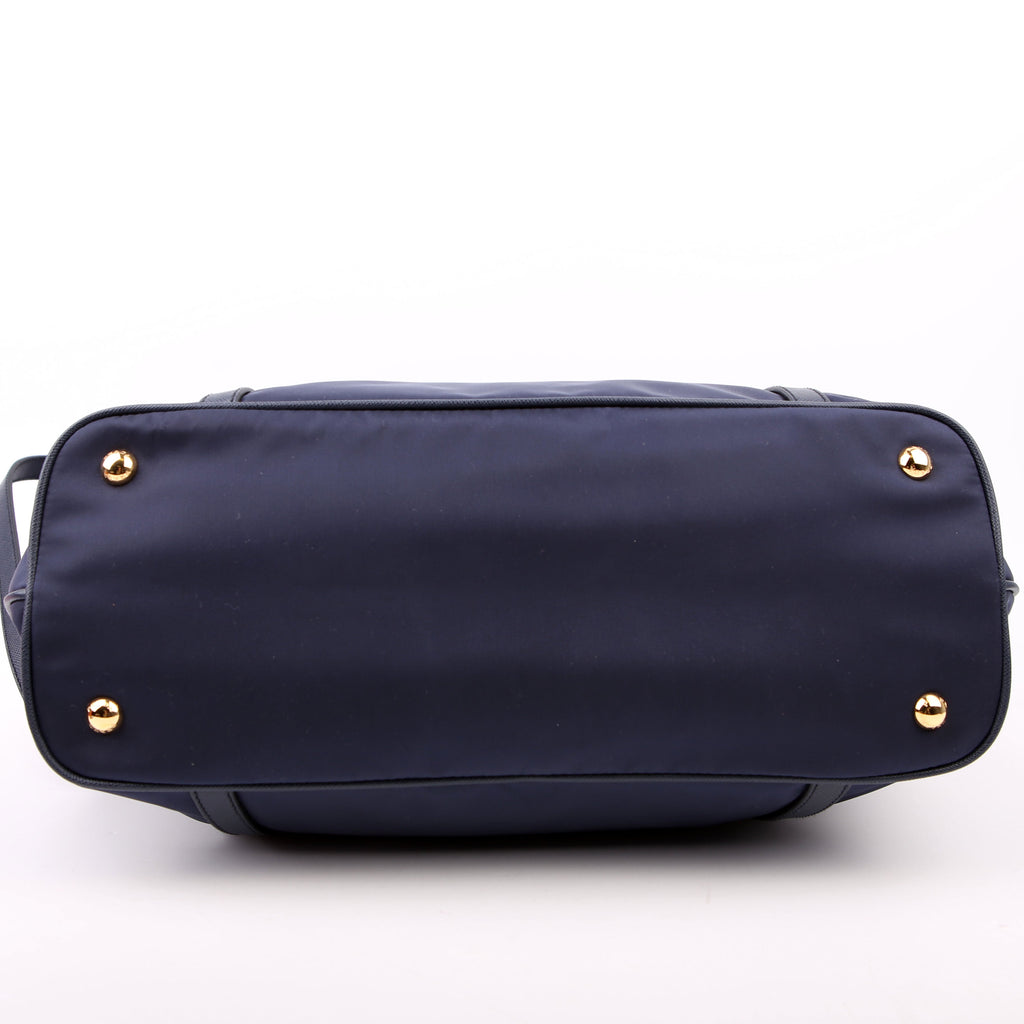 1BG253 Nylon Shopping Tote Blue