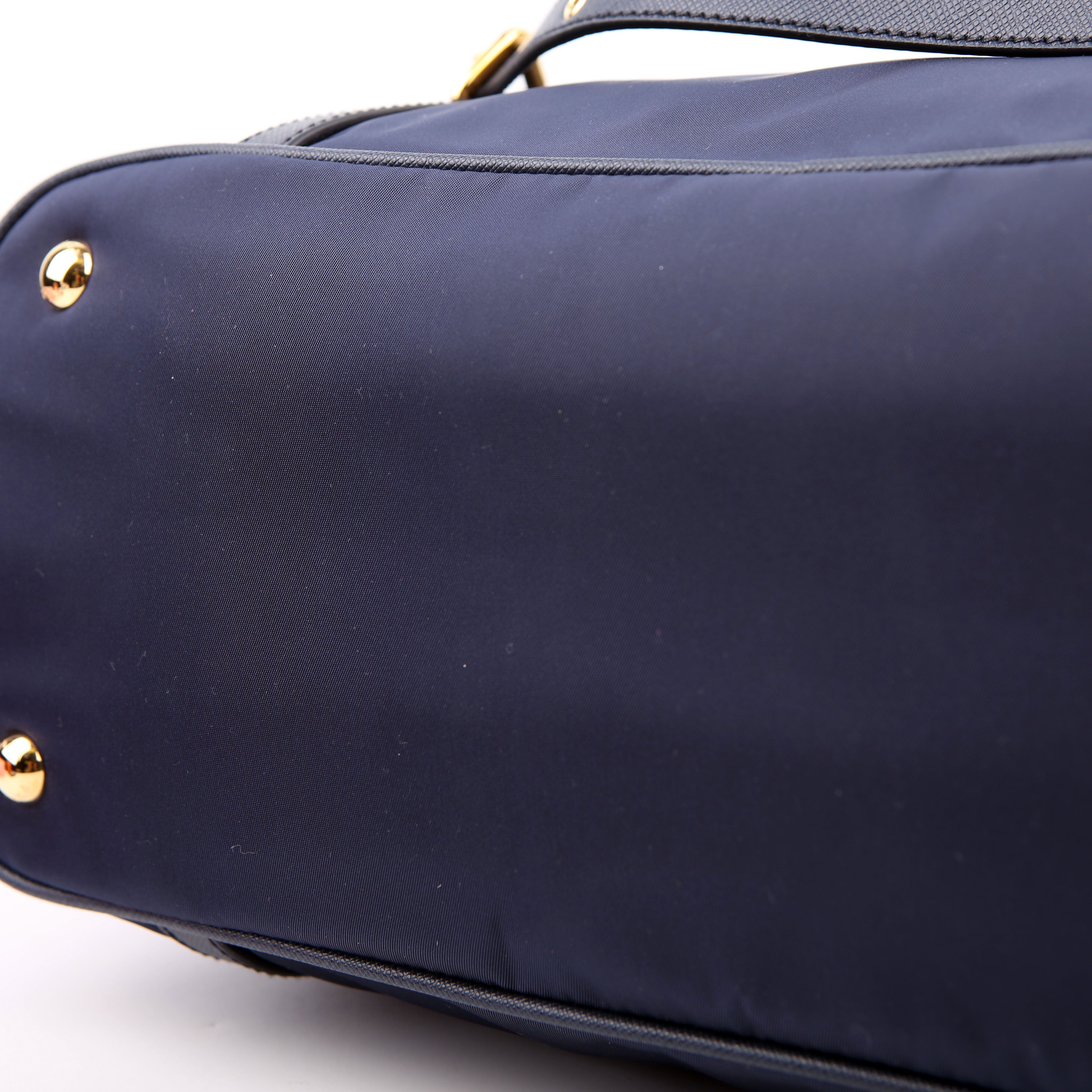 1BG253 Nylon Shopping Tote Blue