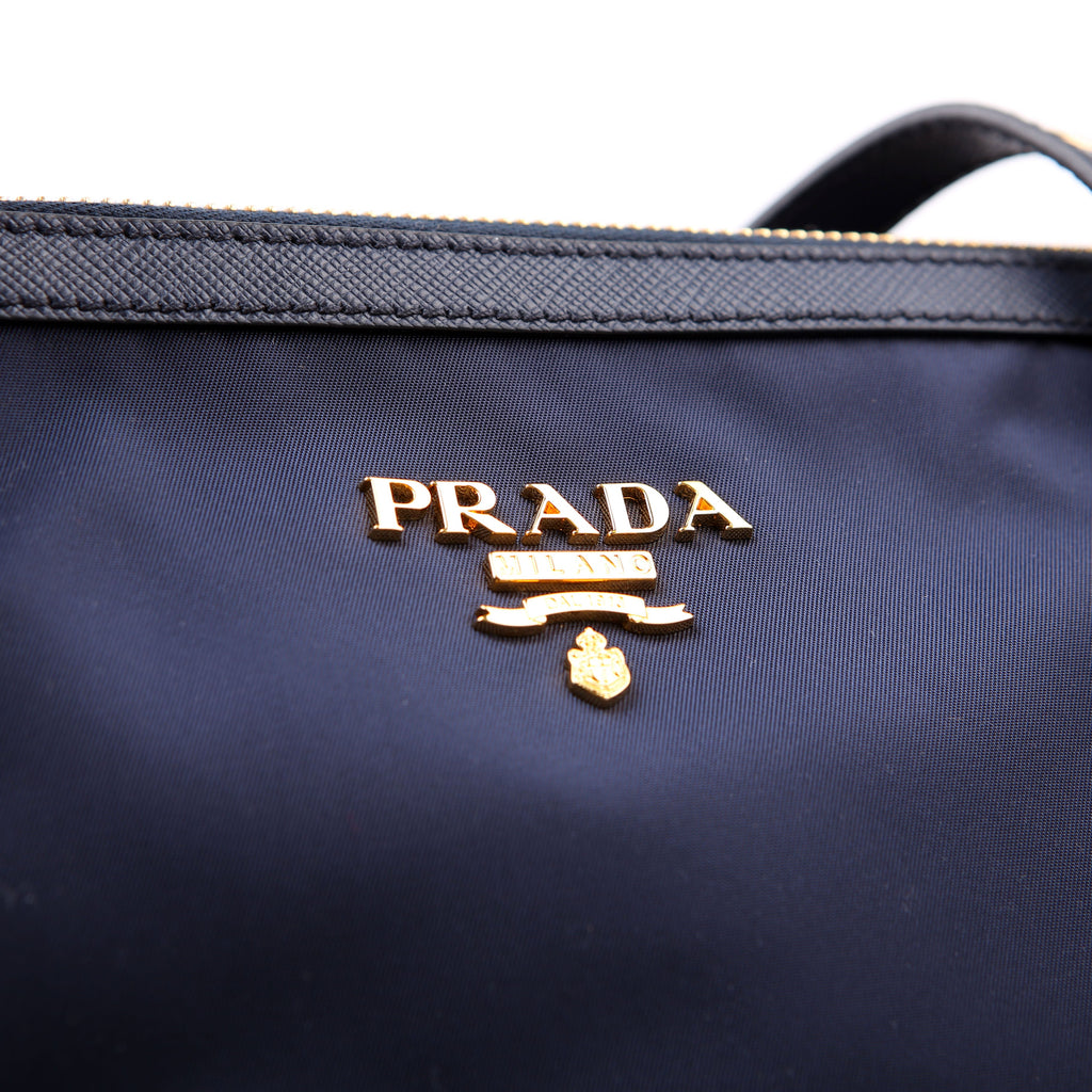 1BG253 Nylon Shopping Tote Blue
