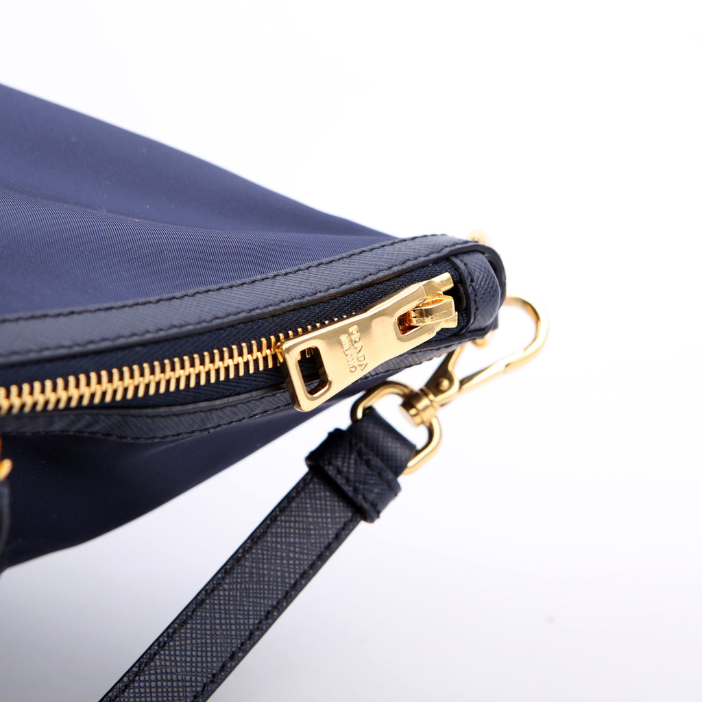1BG253 Nylon Shopping Tote Blue