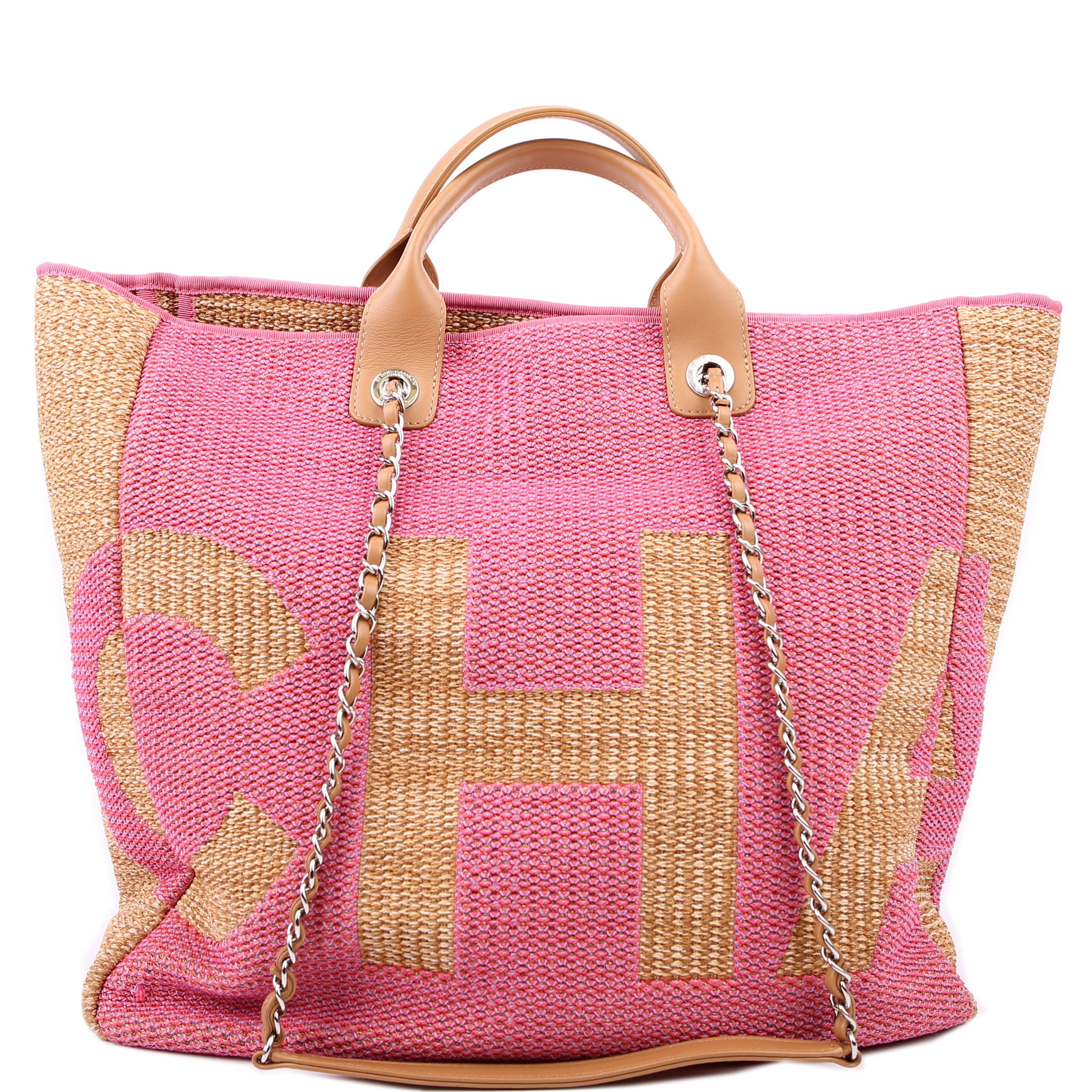 Shopping Bag Large Mixed Fibers Pink