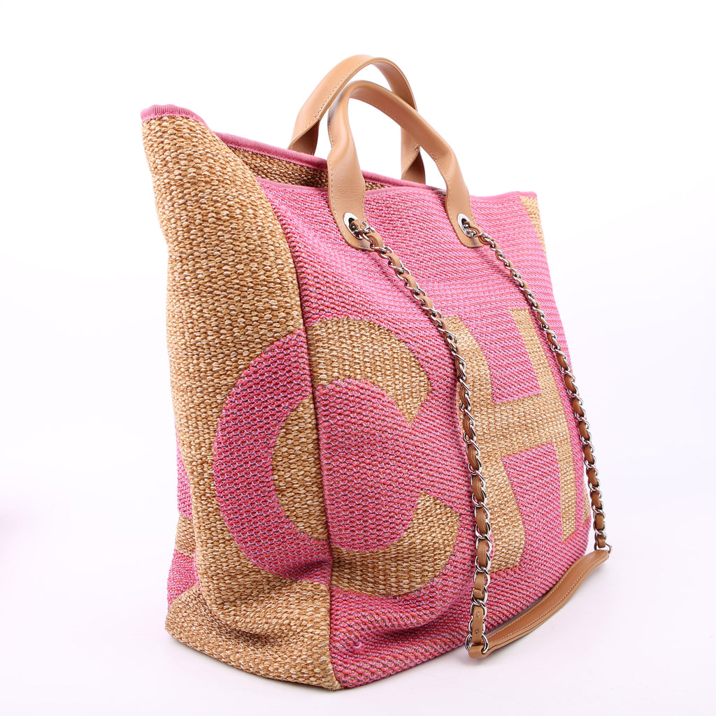 Shopping Bag Large Mixed Fibers Pink