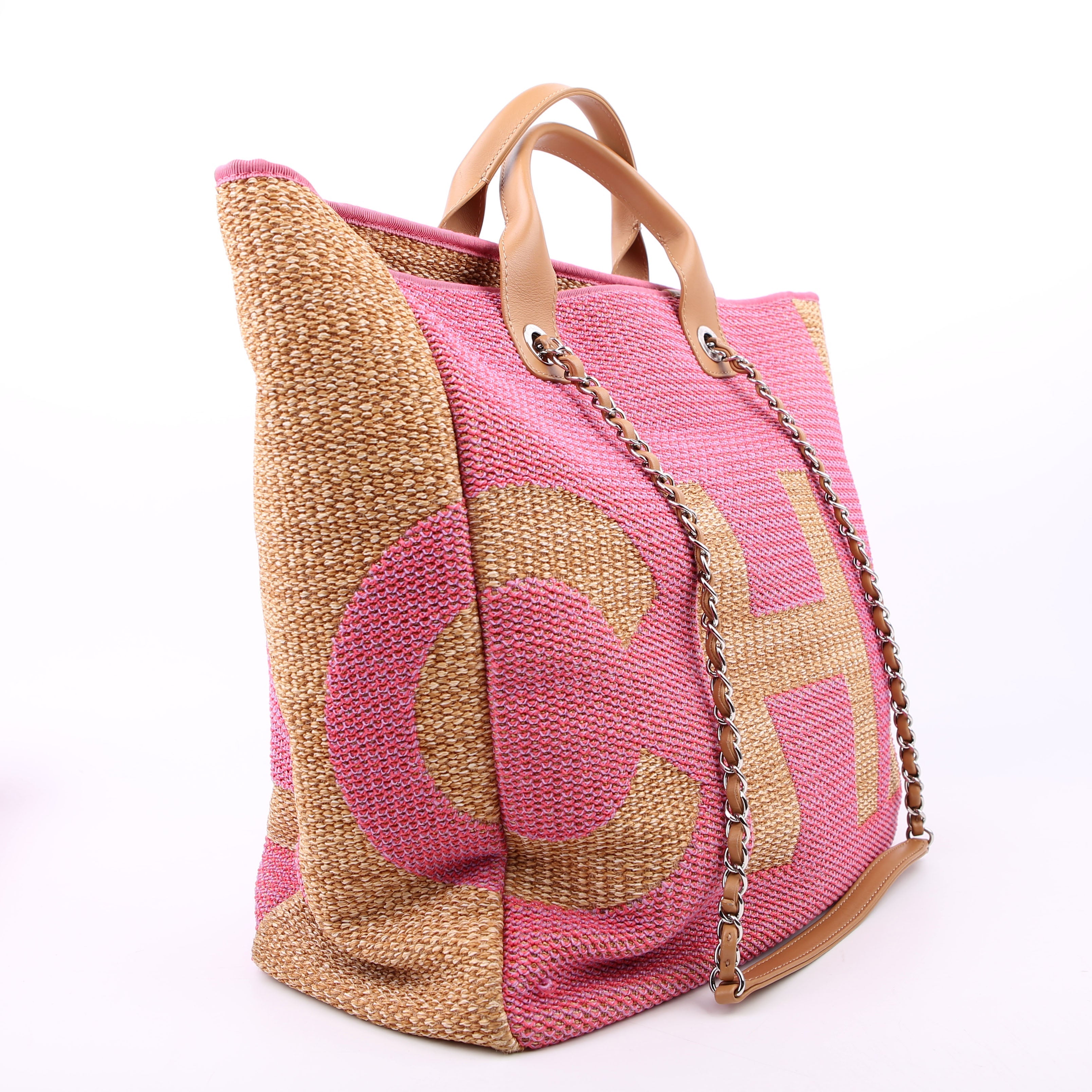 Shopping Bag Large Mixed Fibers Pink