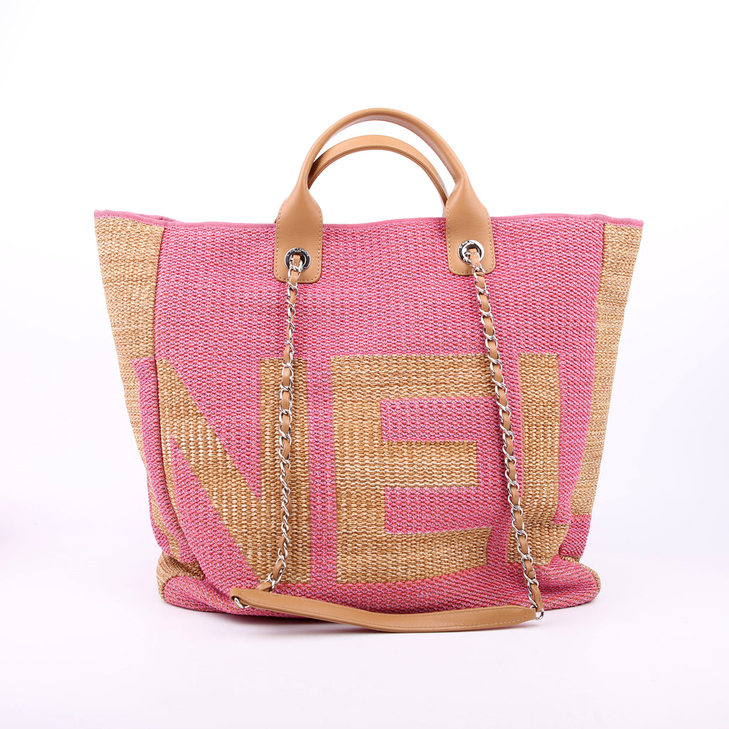 Shopping Bag Large Mixed Fibers Pink