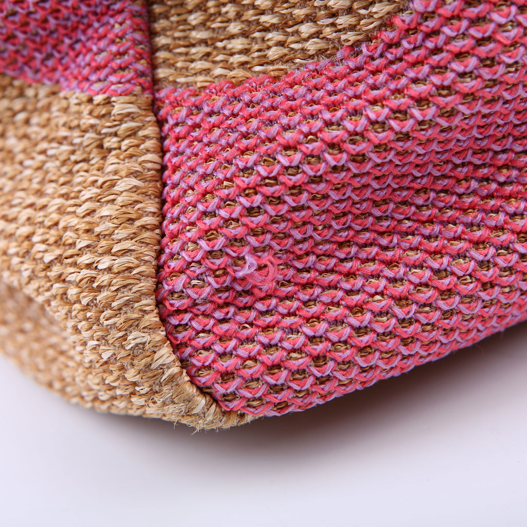 Shopping Bag Large Mixed Fibers Pink