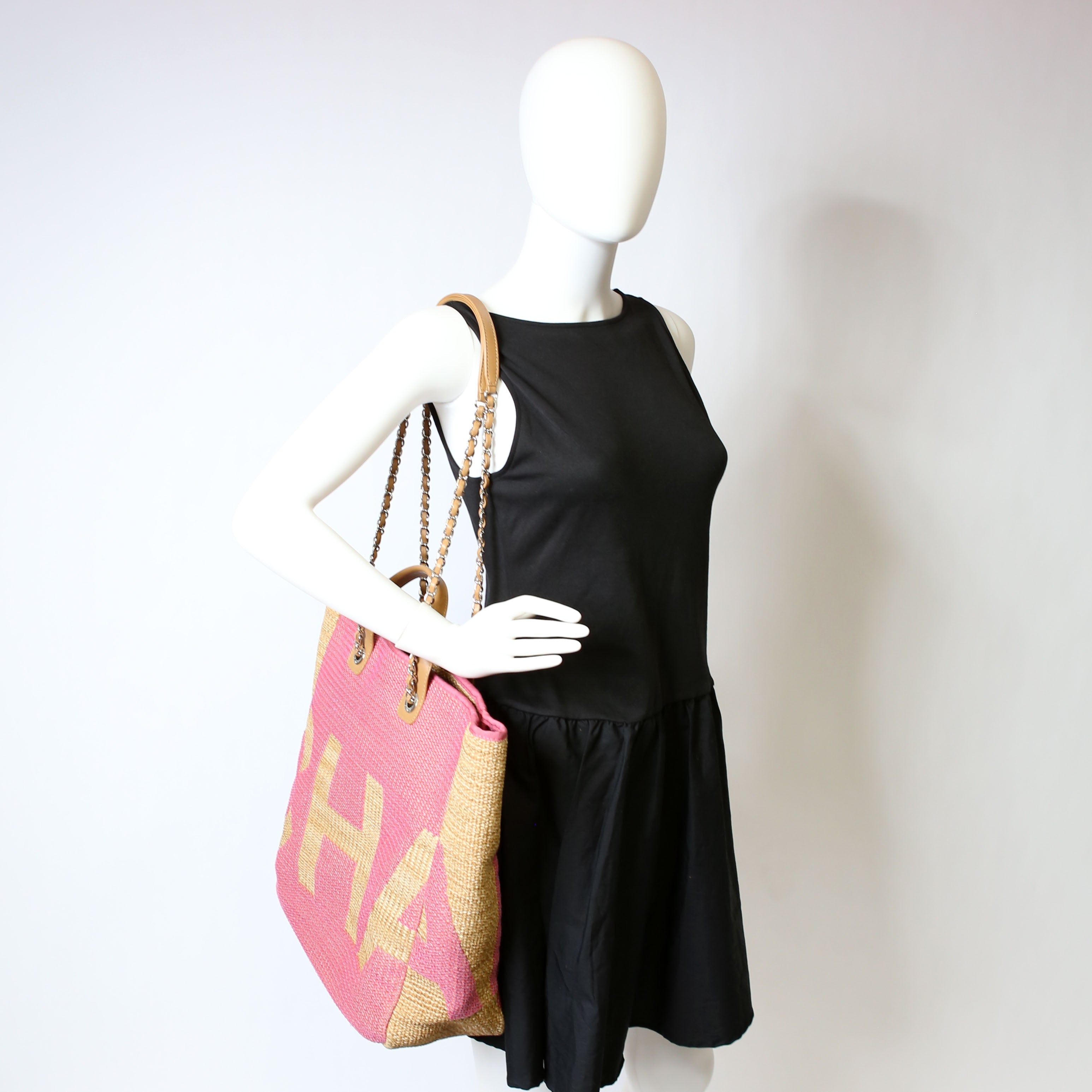Shopping Bag Large Mixed Fibers Pink
