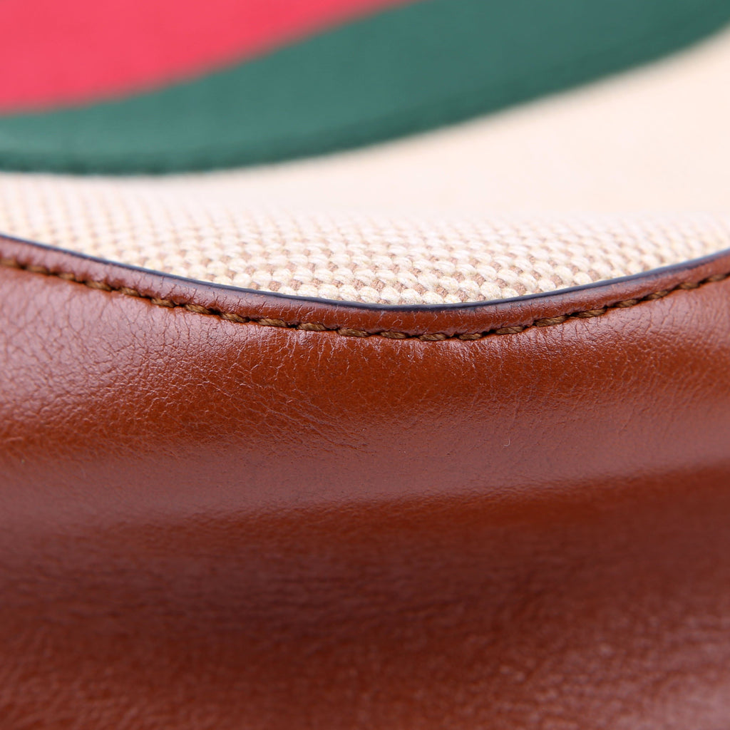 575073 Vintage Web Camera Bag Tan