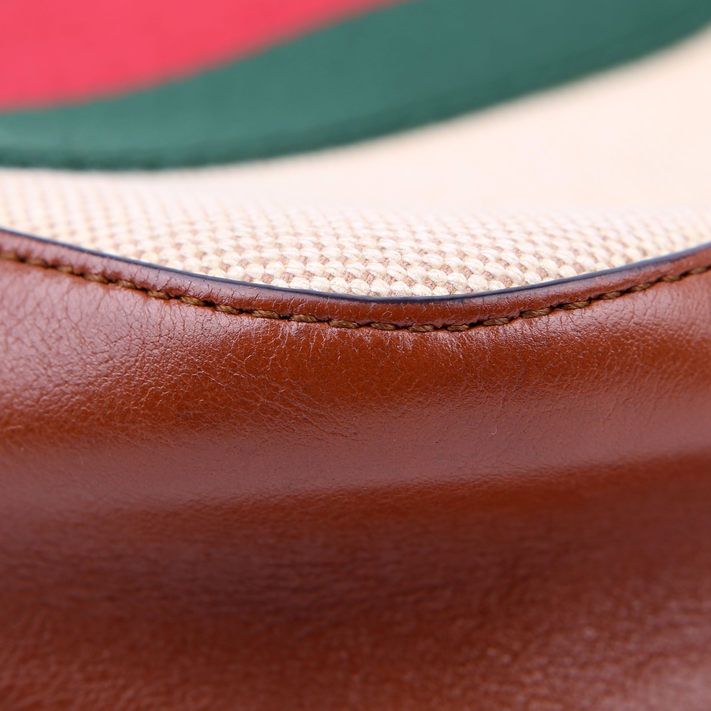 575073 Vintage Web Camera Bag Tan