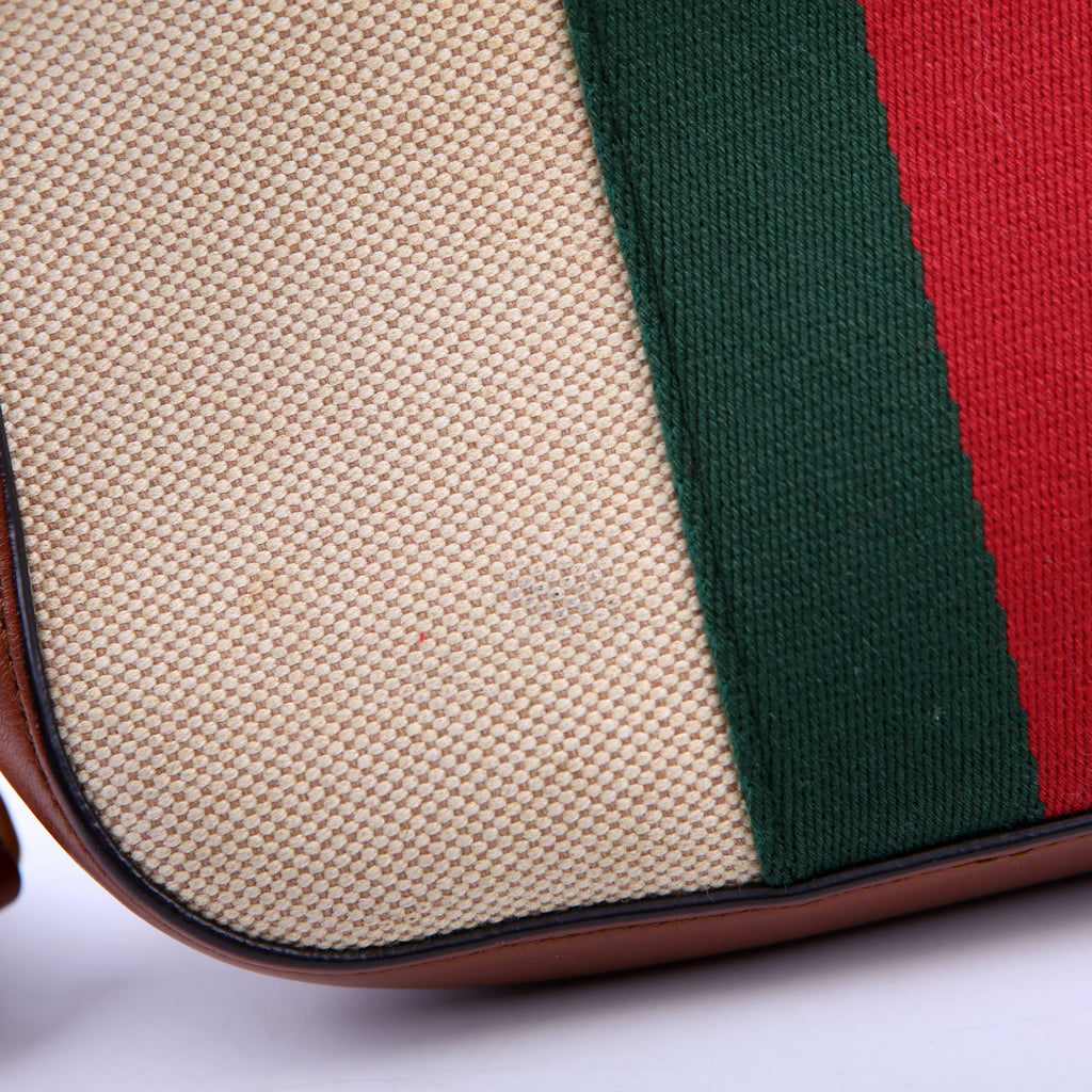 575073 Vintage Web Camera Bag Tan